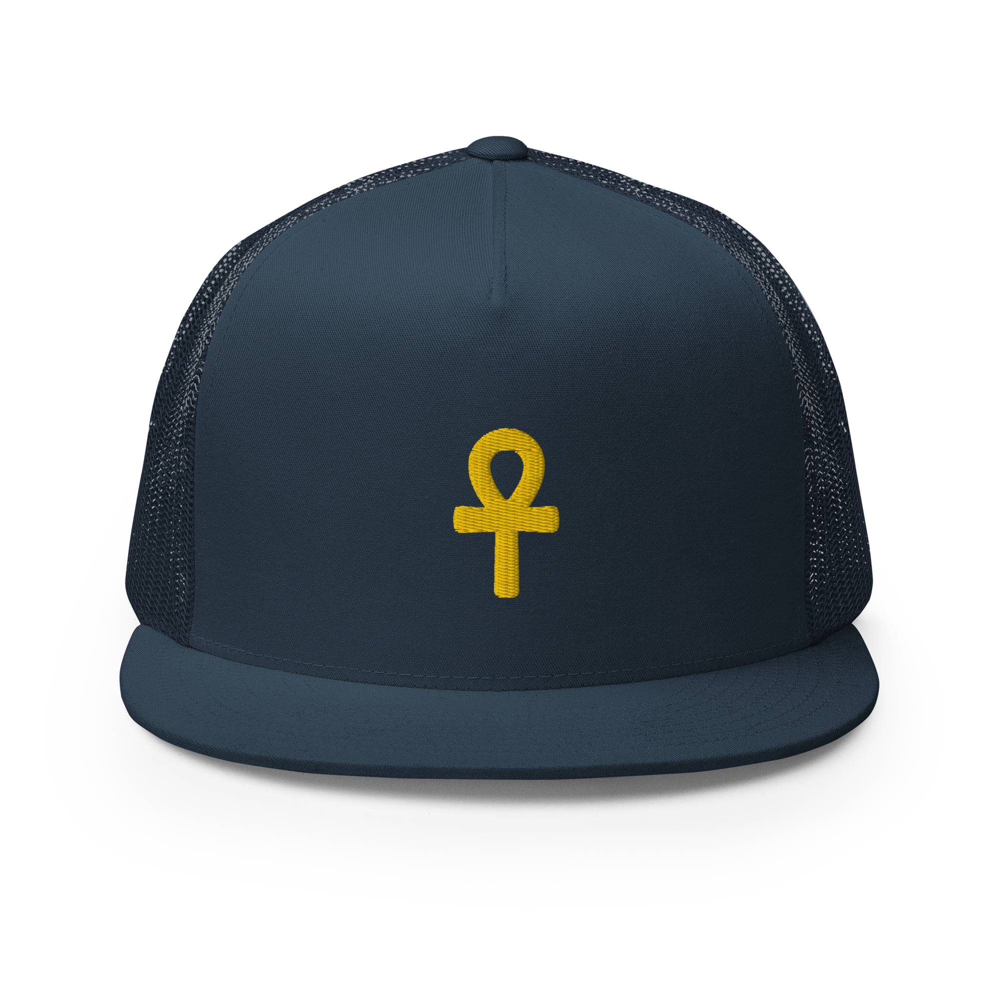 ROYAL ICONIC. Ankh 3D Gold Trucker Snapback