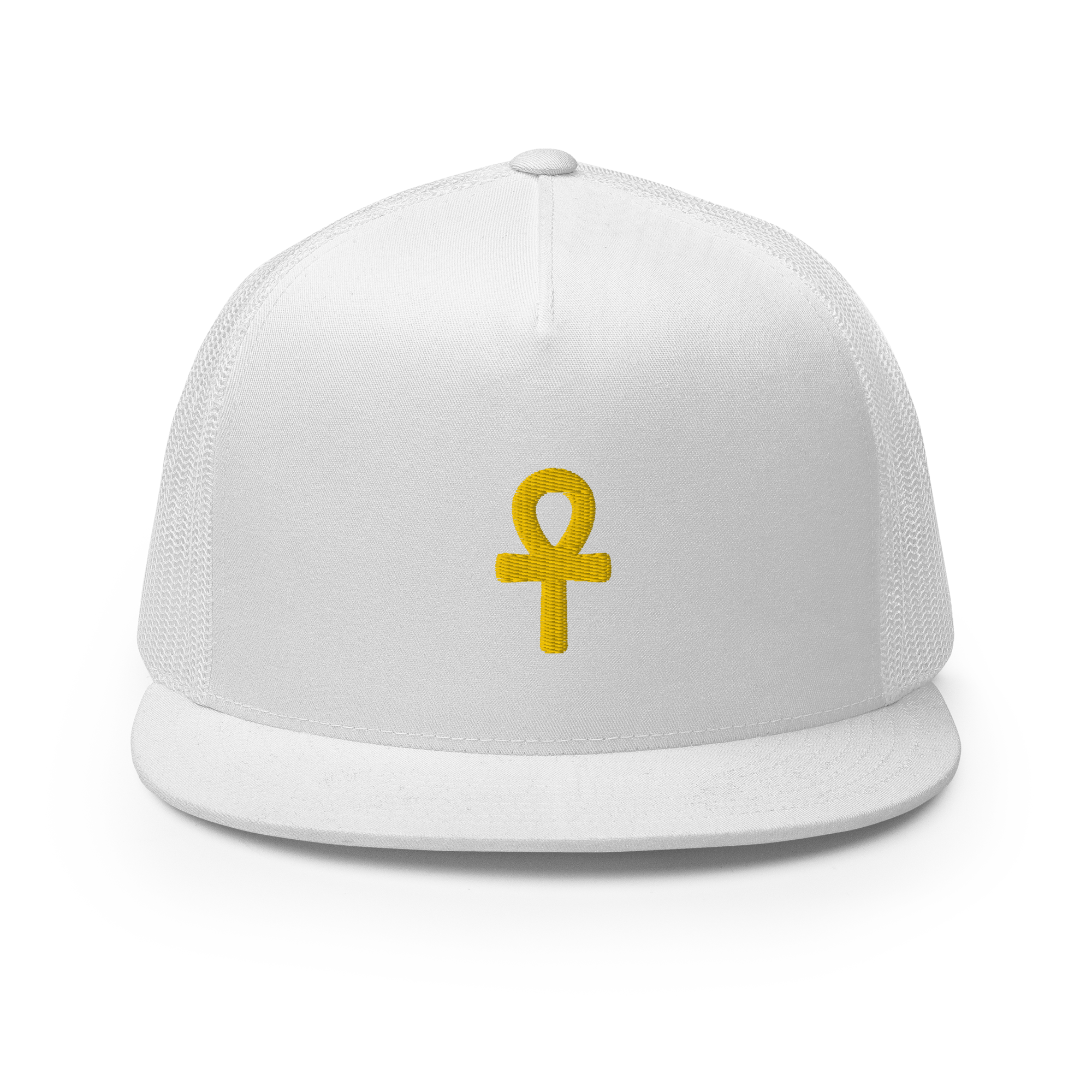 ROYAL ICONIC. Ankh 3D Gold Trucker Snapback