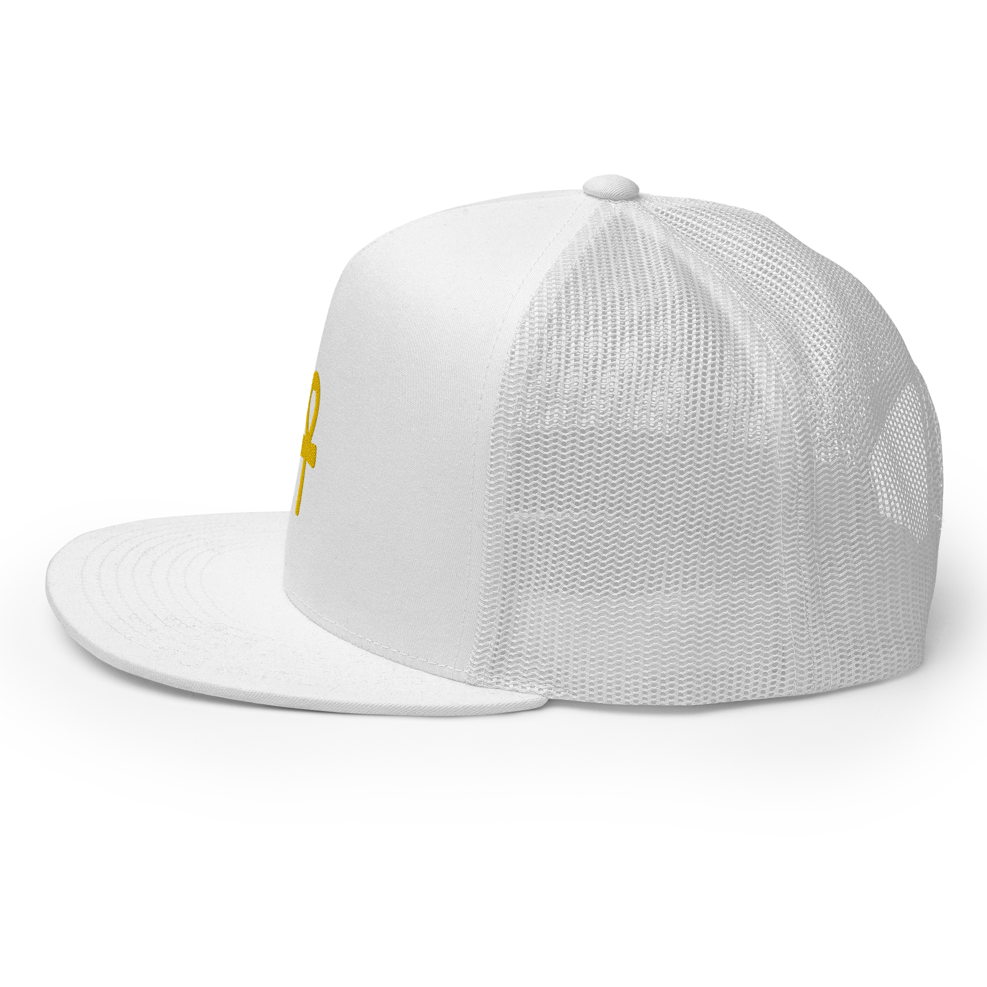 ROYAL ICONIC. Ankh 3D Gold Trucker Snapback