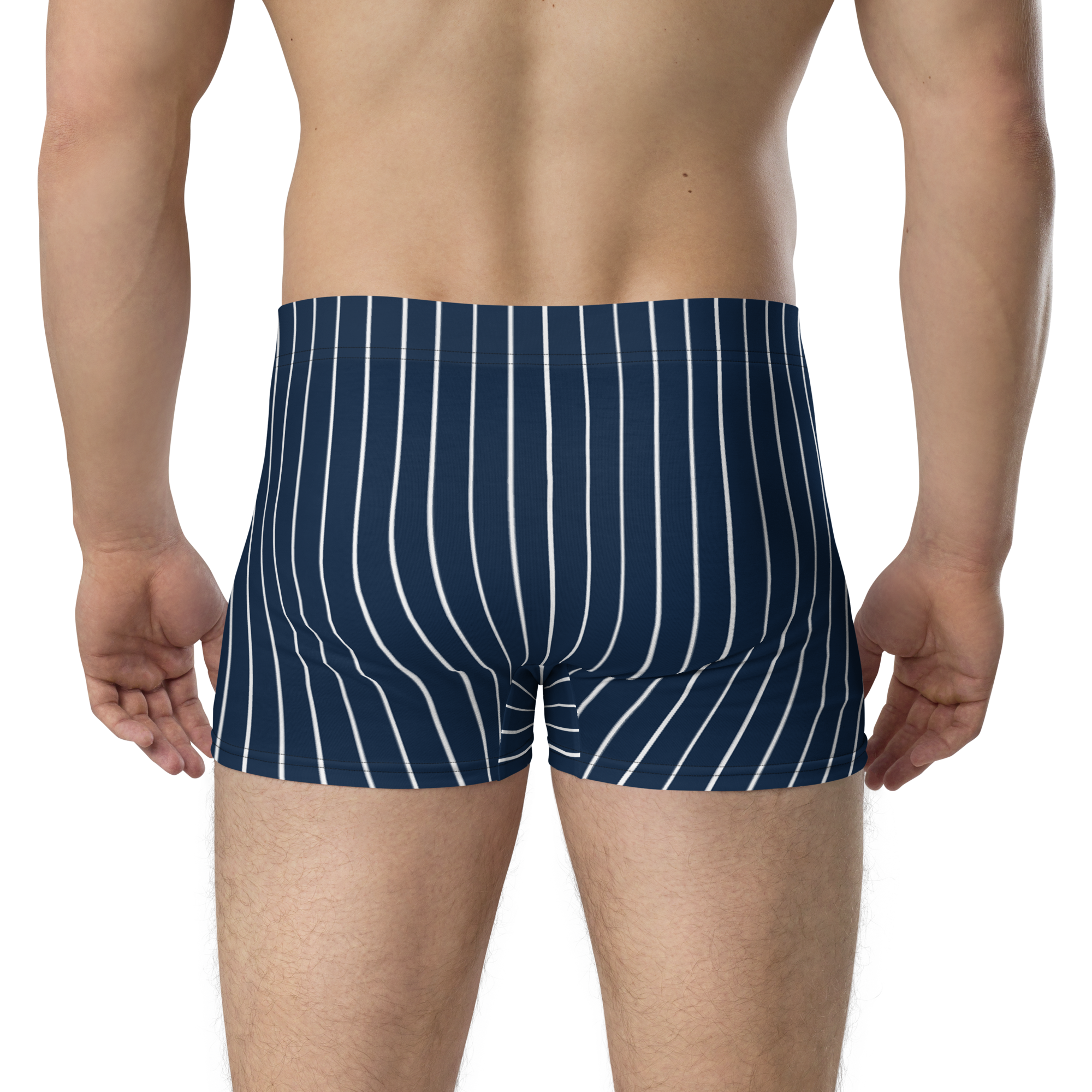 ROYAL Team Iconic. Athletix Boi Briefs Pinstripe Navy and Wh
