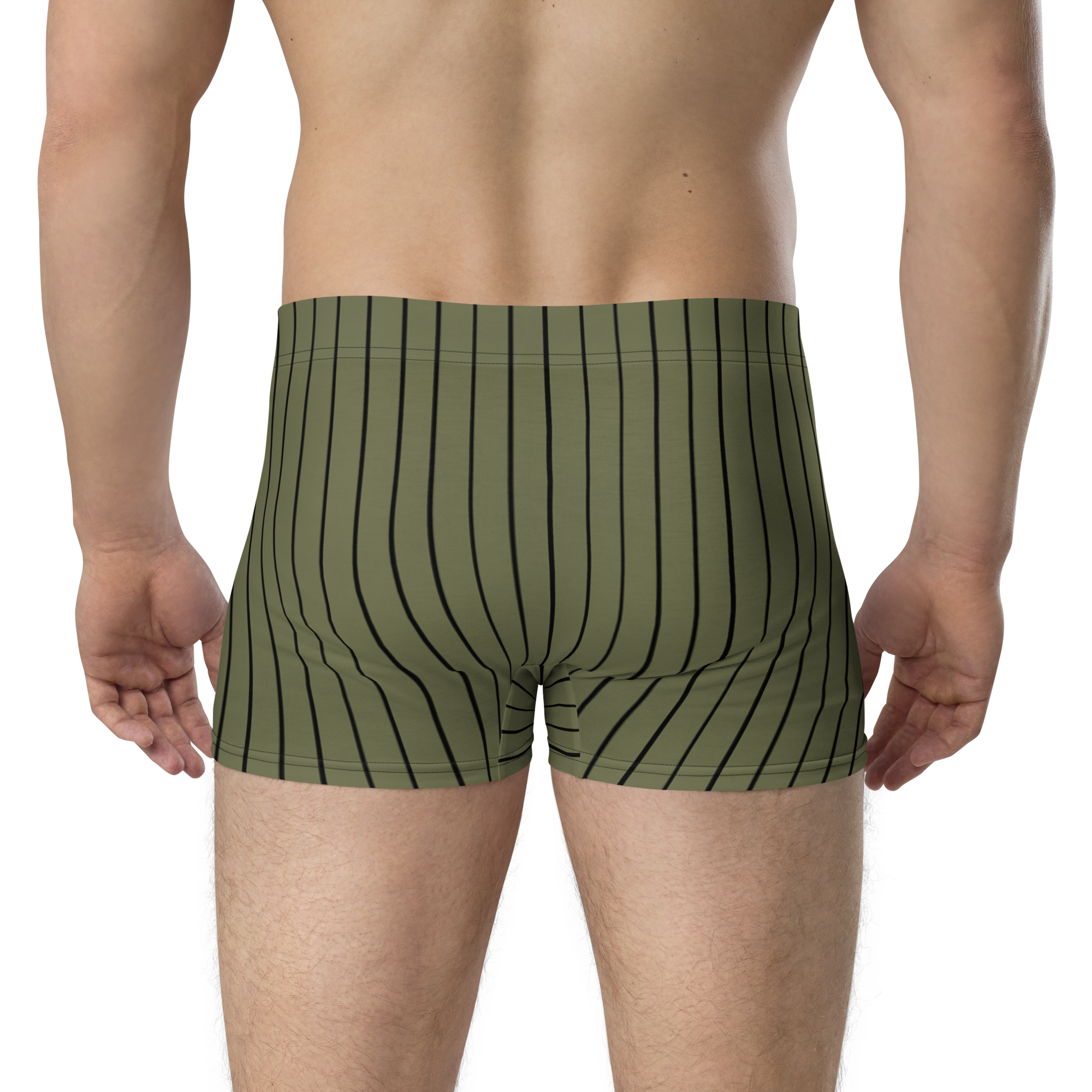 ROYAL Team Iconic. Athletix Boi Briefs Pinstripe Martini Olive and Blk