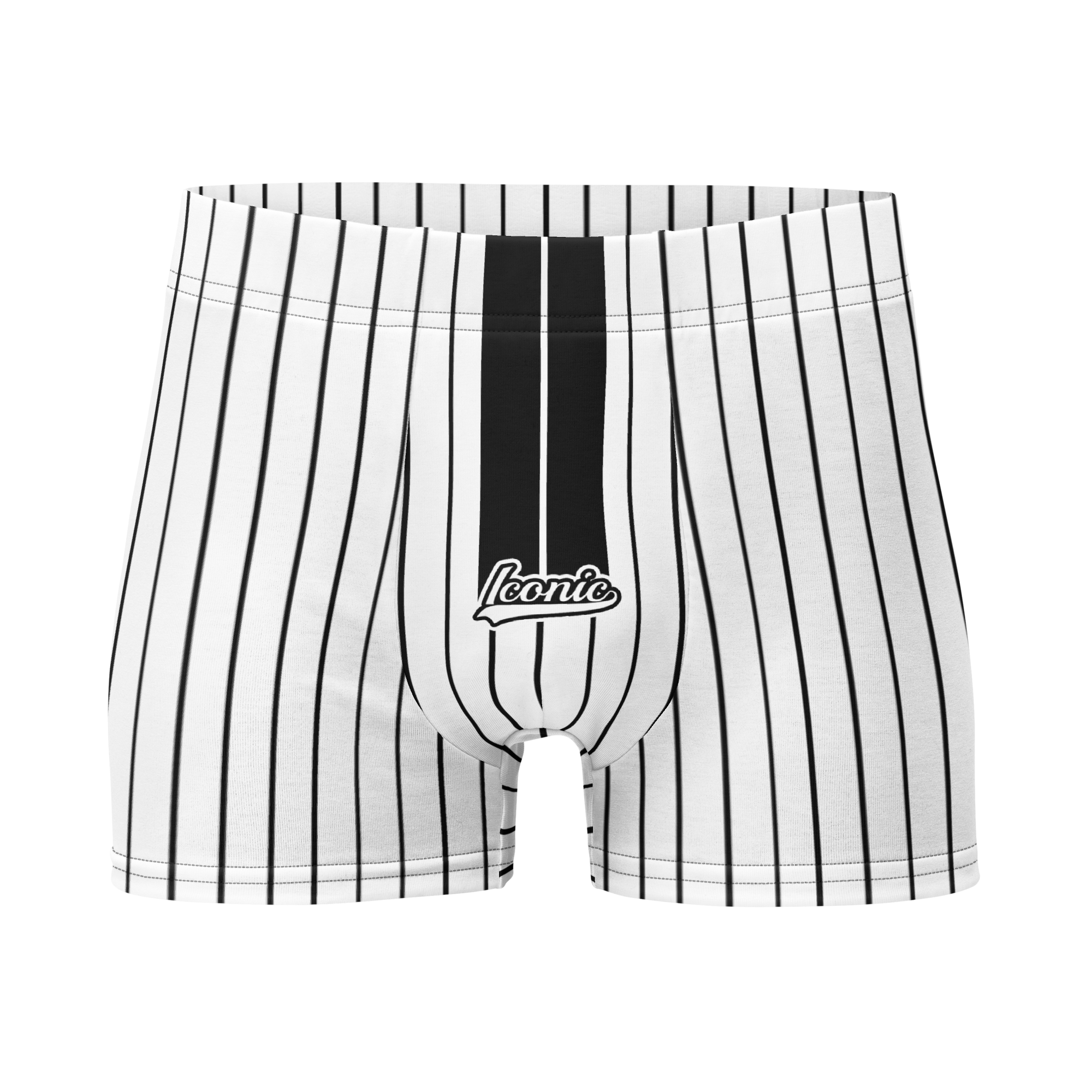 ROYAL Team Iconic. Athletix Boi Briefs Pinstripe Wh and Blk