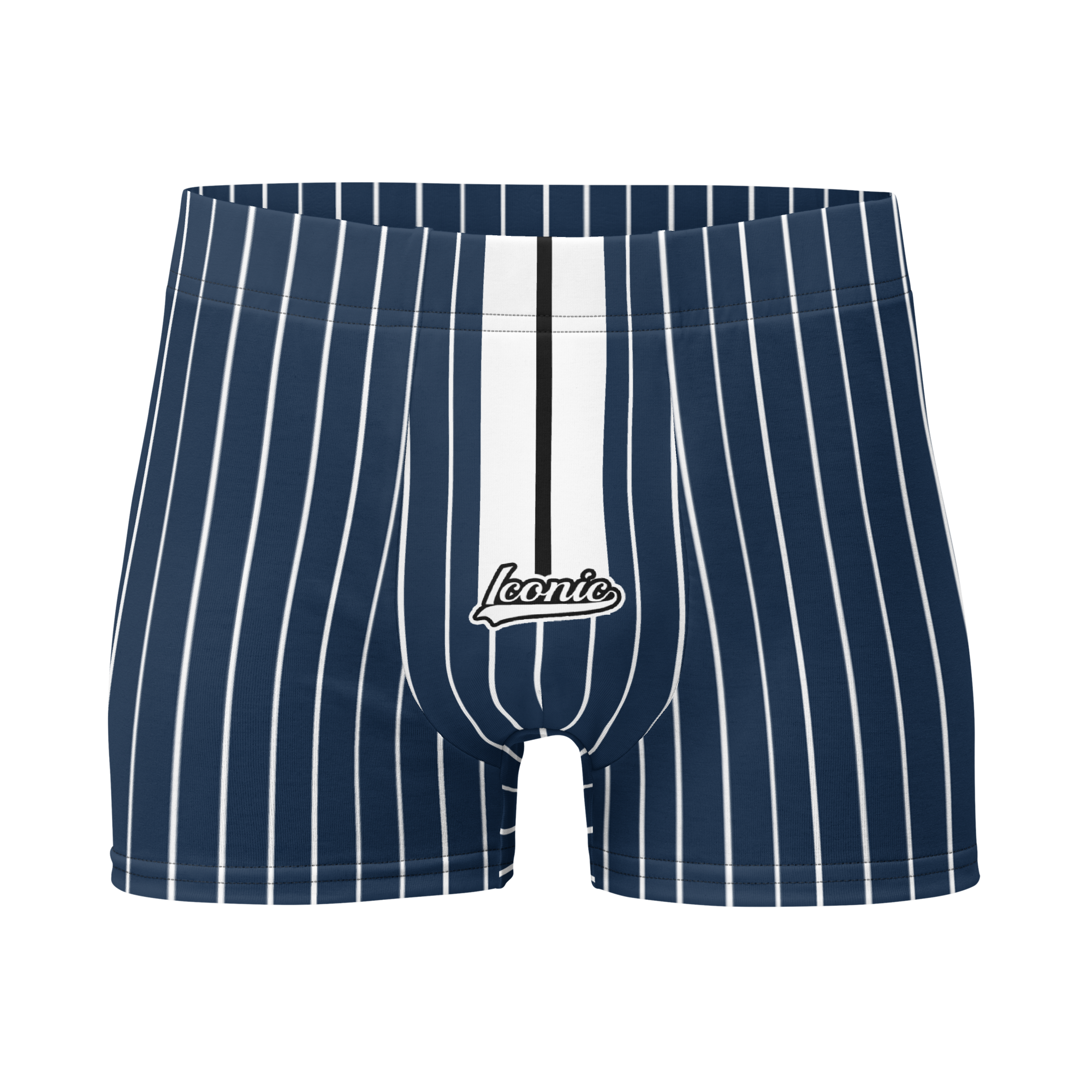 ROYAL Team Iconic. Athletix Boi Briefs Pinstripe Navy and Wh