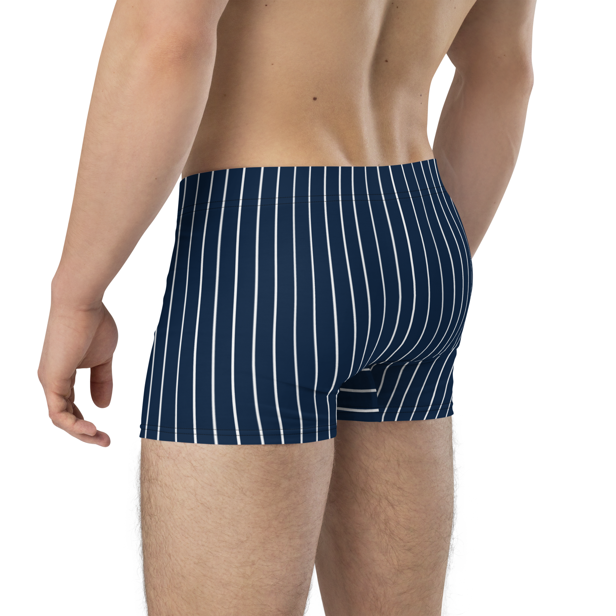 ROYAL Team Iconic. Athletix Boi Briefs Pinstripe Navy and Wh