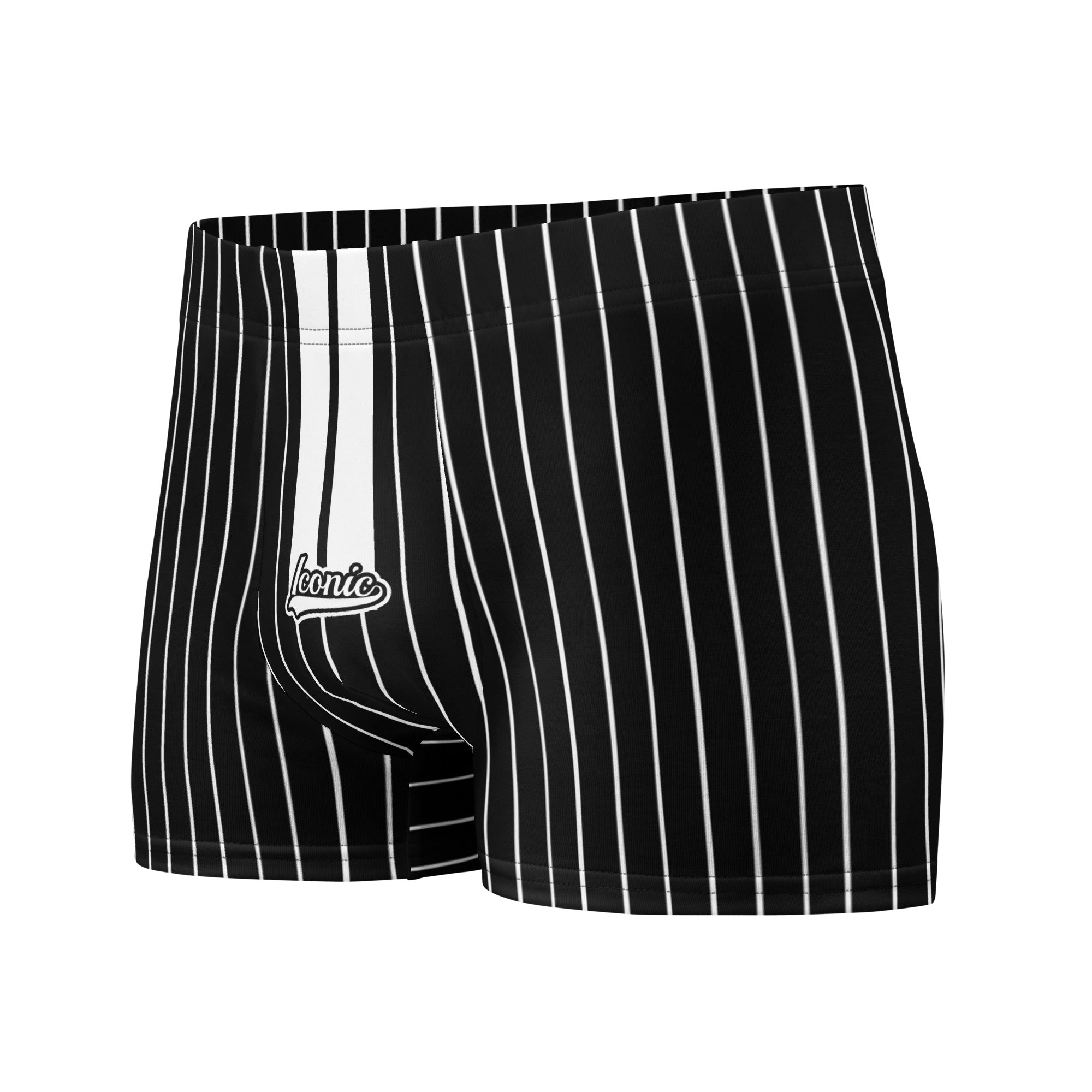 ROYAL Team Iconic. Athletix Boi Briefs Pinstripe Blk and White