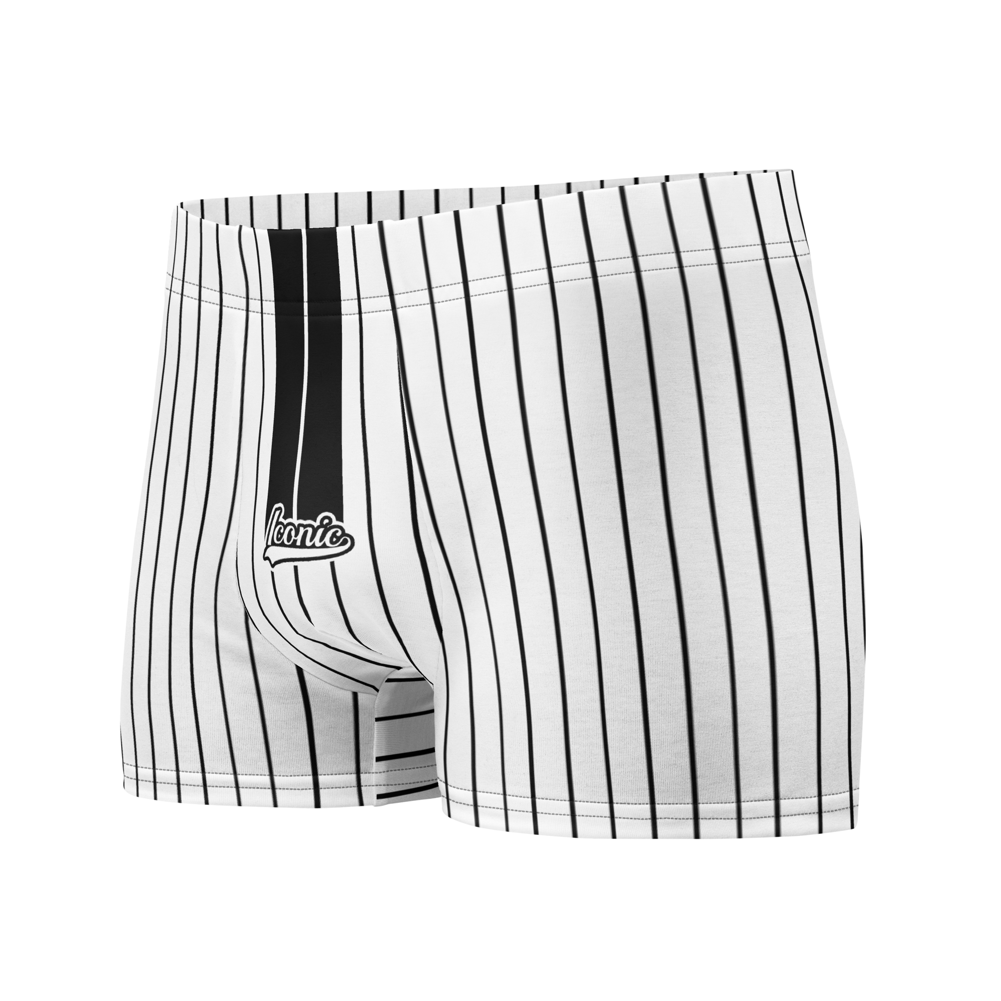 ROYAL Team Iconic. Athletix Boi Briefs Pinstripe Wh and Blk