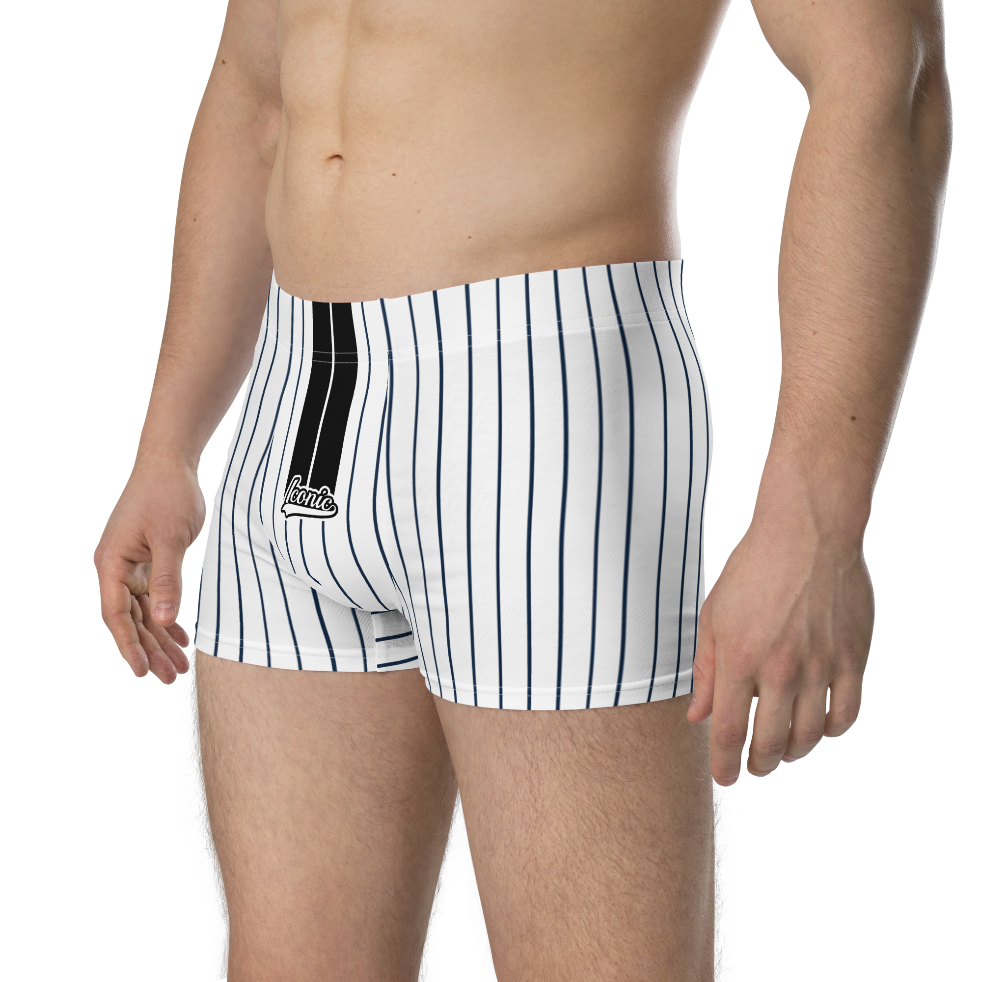 ROYAL Team Iconic. Athletix Boi Briefs Pinstripe Wh and Navy