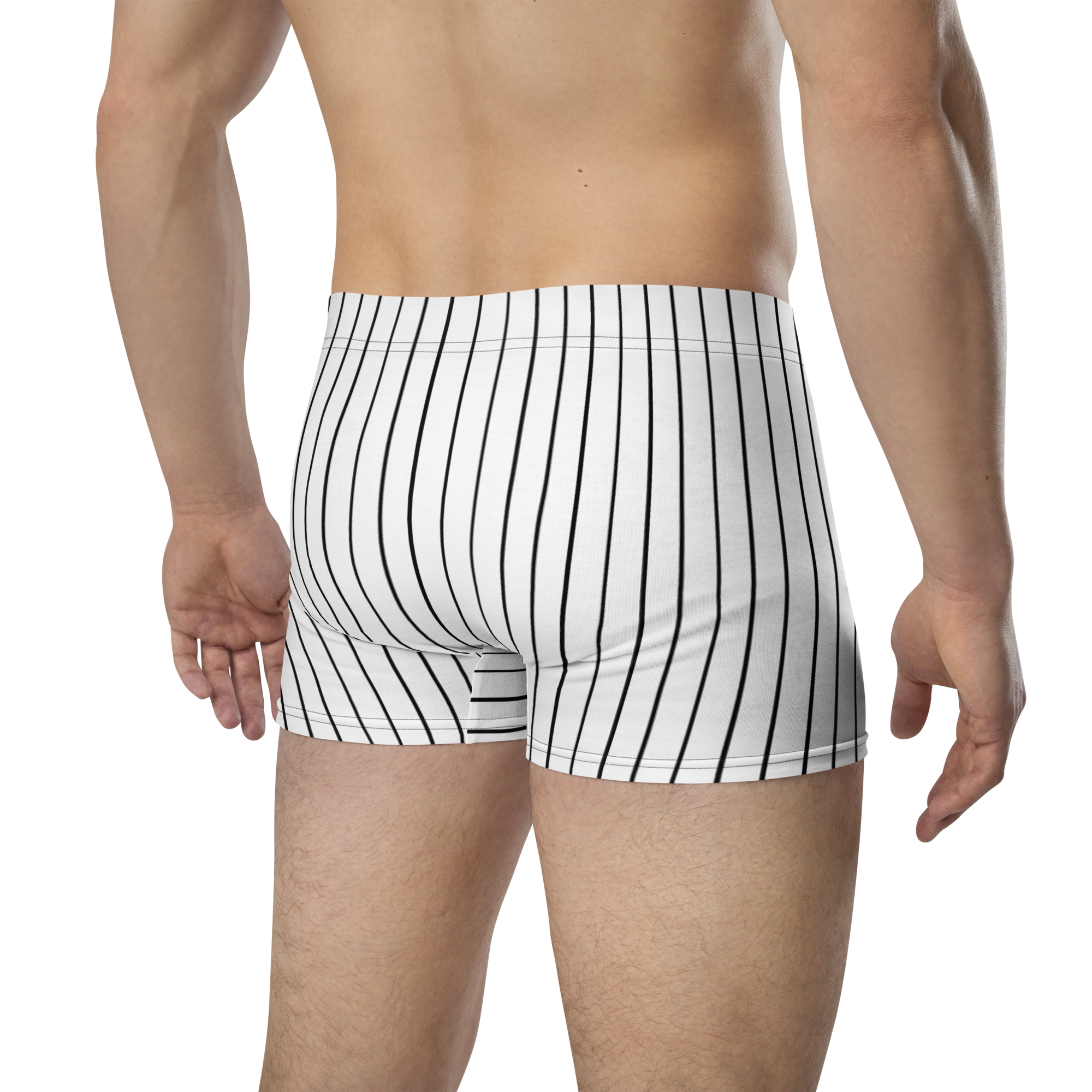 ROYAL Team Iconic. Athletix Boi Briefs Pinstripe Wh and Blk