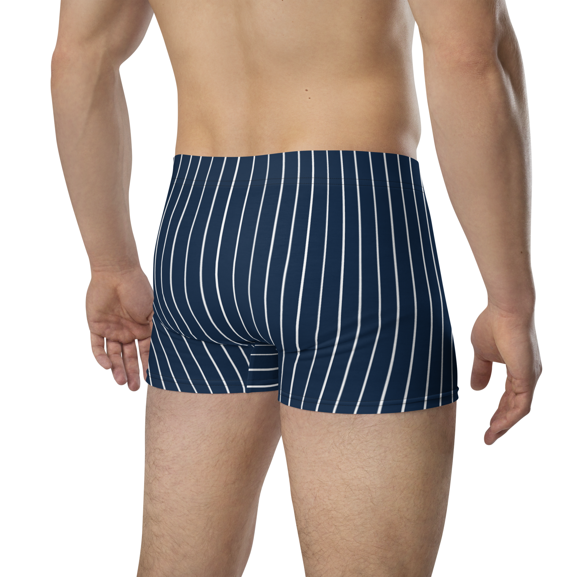 ROYAL Team Iconic. Athletix Boi Briefs Pinstripe Navy and Wh
