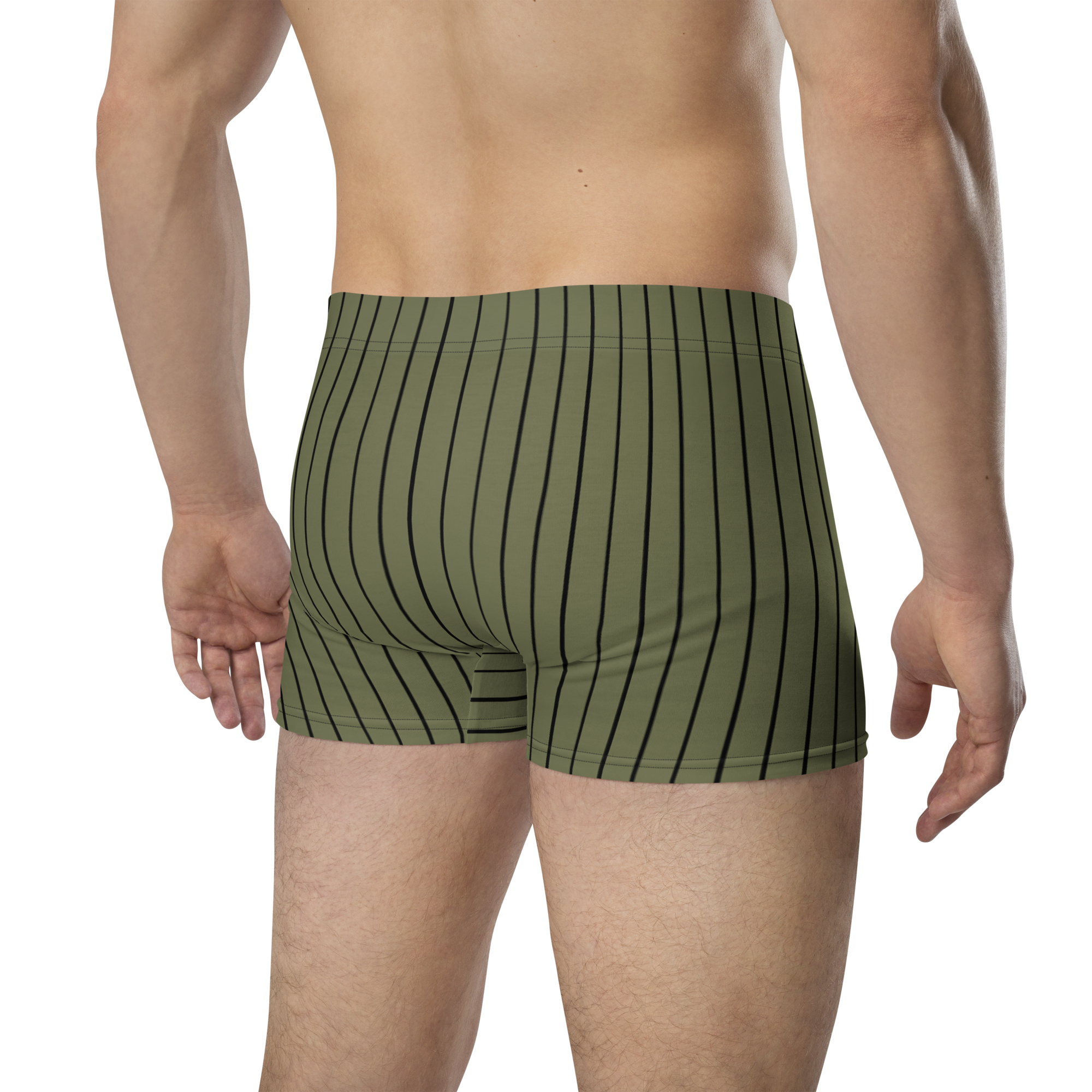 ROYAL Team Iconic. Athletix Boi Briefs Pinstripe Martini Olive and Blk