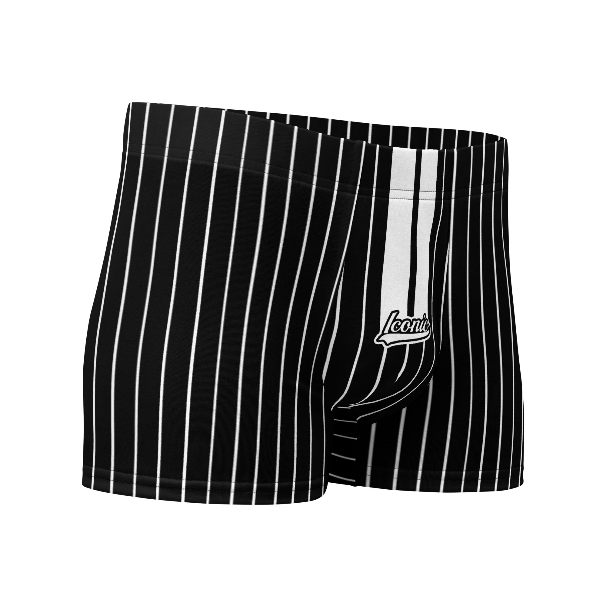 ROYAL Team Iconic. Athletix Boi Briefs Pinstripe Blk and White