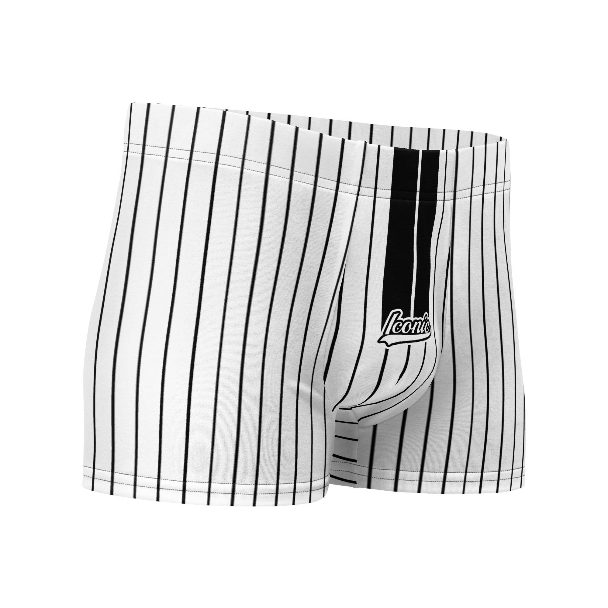 ROYAL Team Iconic. Athletix Boi Briefs Pinstripe Wh and Blk