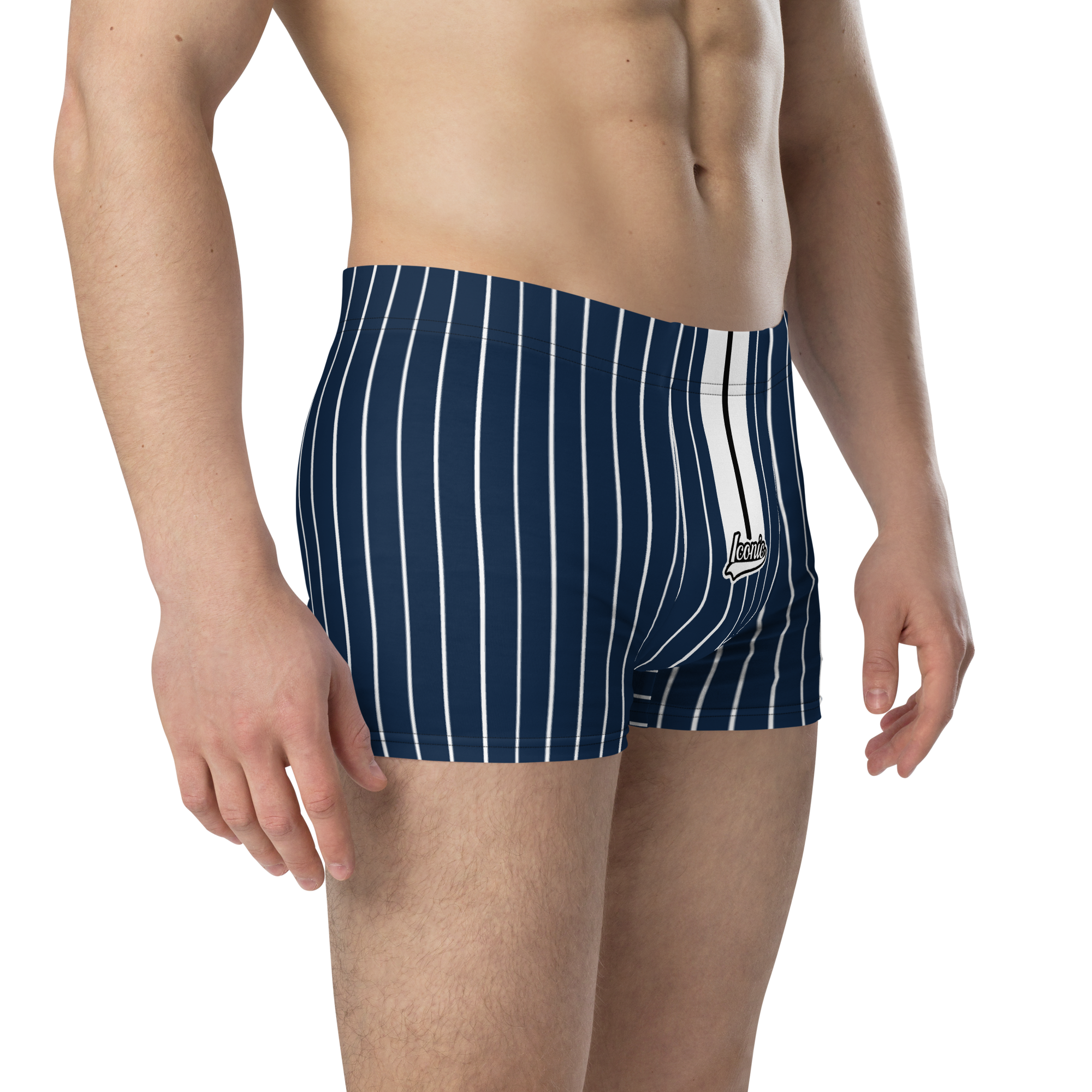 ROYAL Team Iconic. Athletix Boi Briefs Pinstripe Navy and Wh