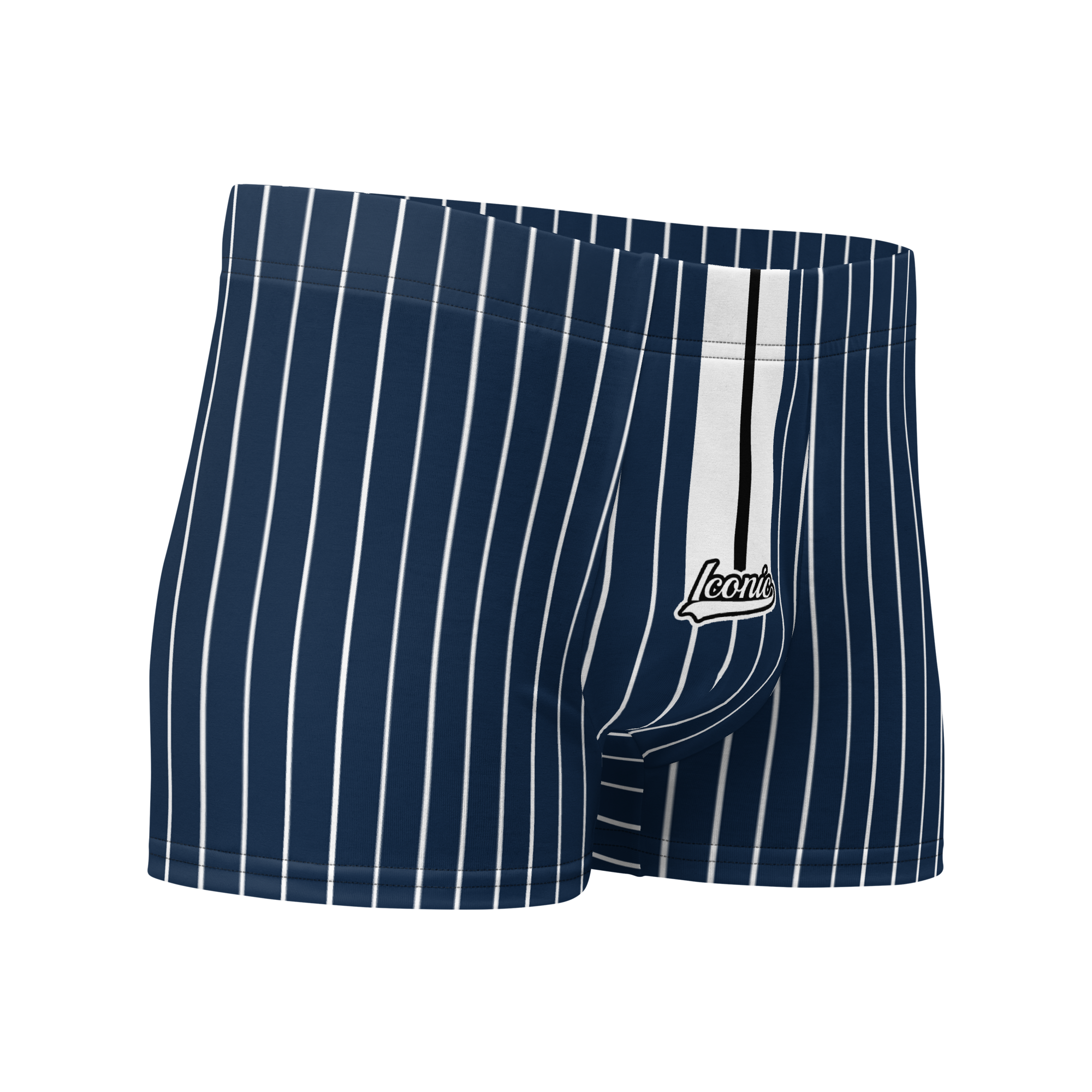 ROYAL Team Iconic. Athletix Boi Briefs Pinstripe Navy and Wh