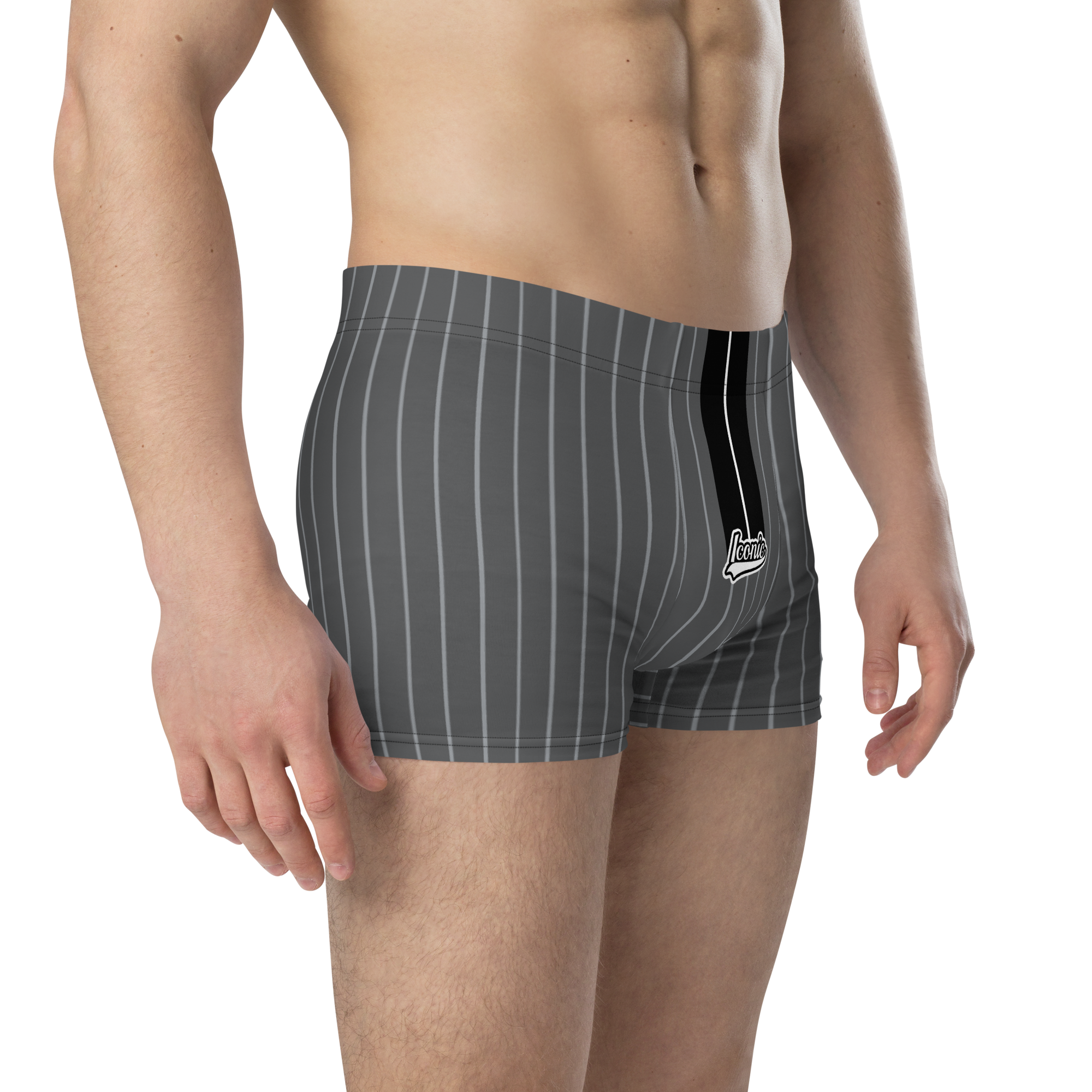 ROYAL Team Iconic. Athletix Boi Briefs Pinstripe 50 Shades Deep Dusk and Cool Grey