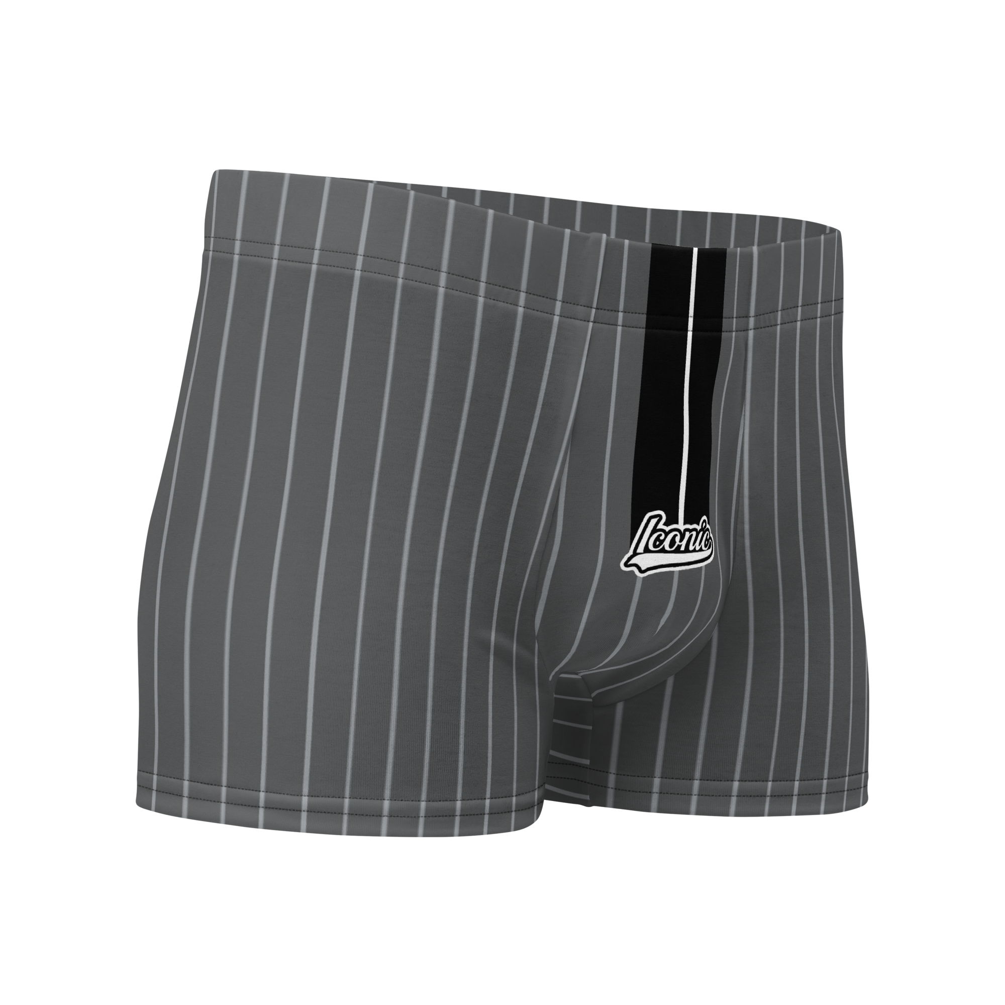 ROYAL Team Iconic. Athletix Boi Briefs Pinstripe 50 Shades Deep Dusk and Cool Grey