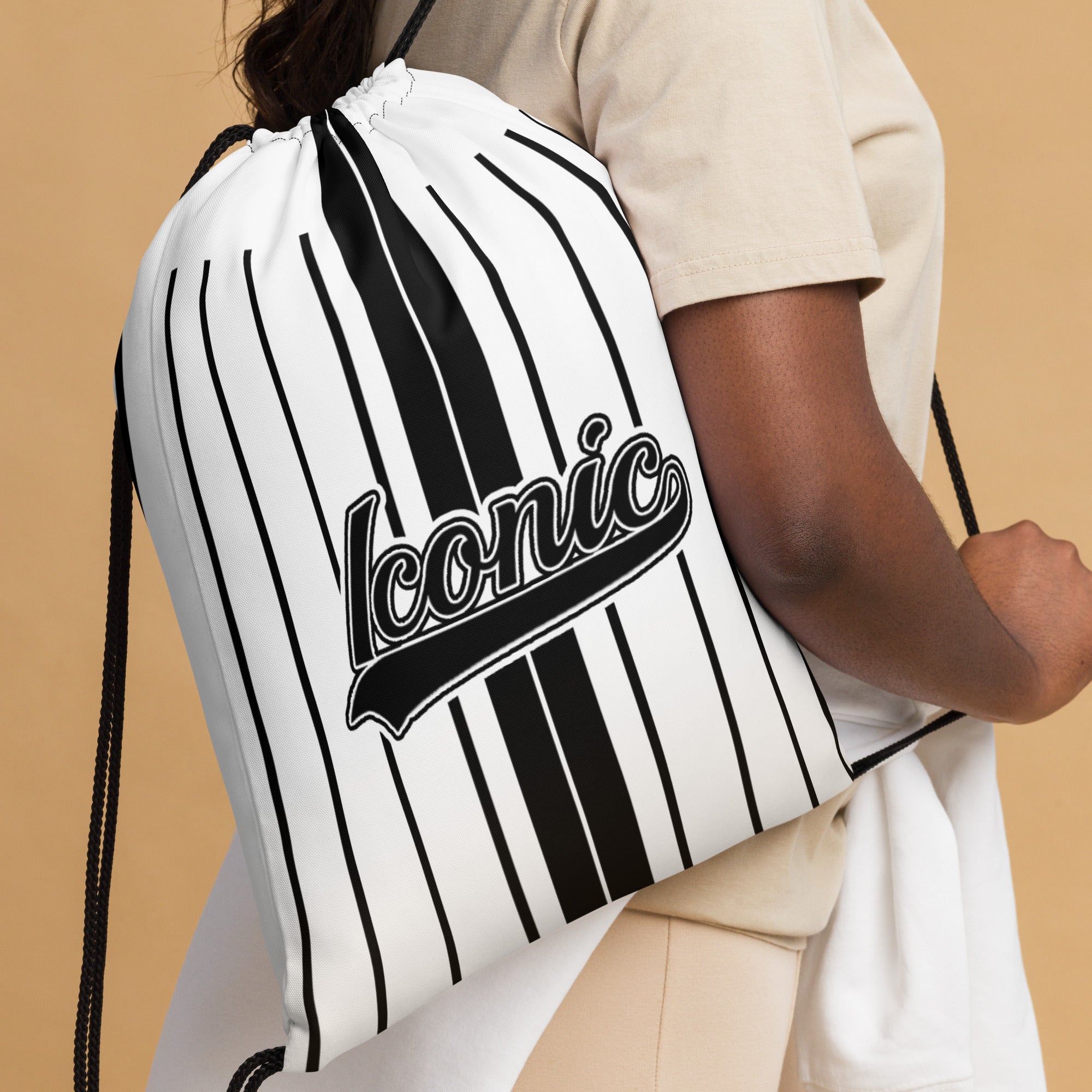 ROYAL Team Iconic. Toy Bag Pinstripe White and Blk
