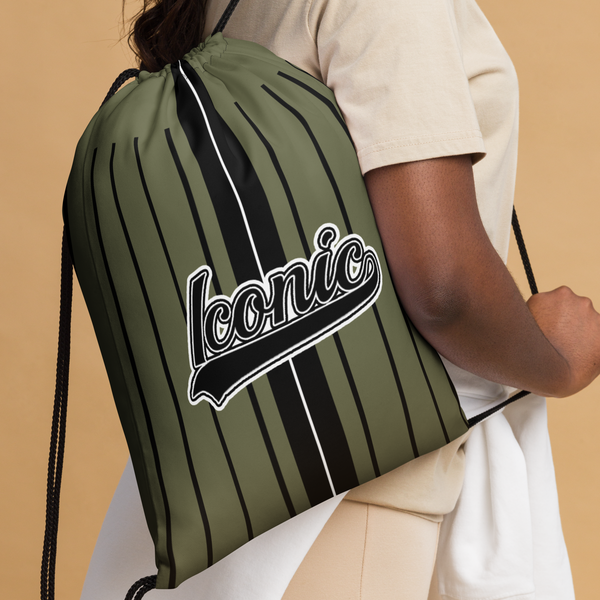 ROYAL Team Iconic. Toy Bag Pinstripe Martini Olive and Blk