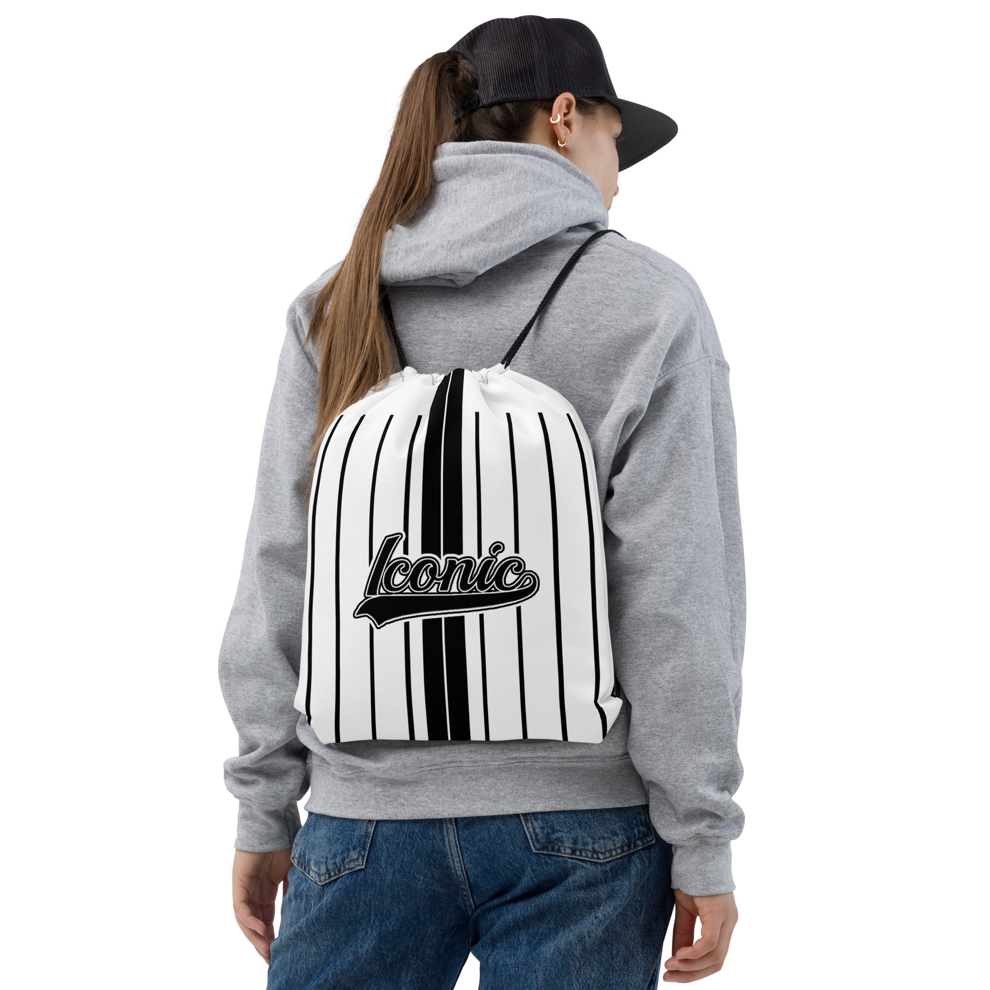 ROYAL Team Iconic. Toy Bag Pinstripe White and Blk