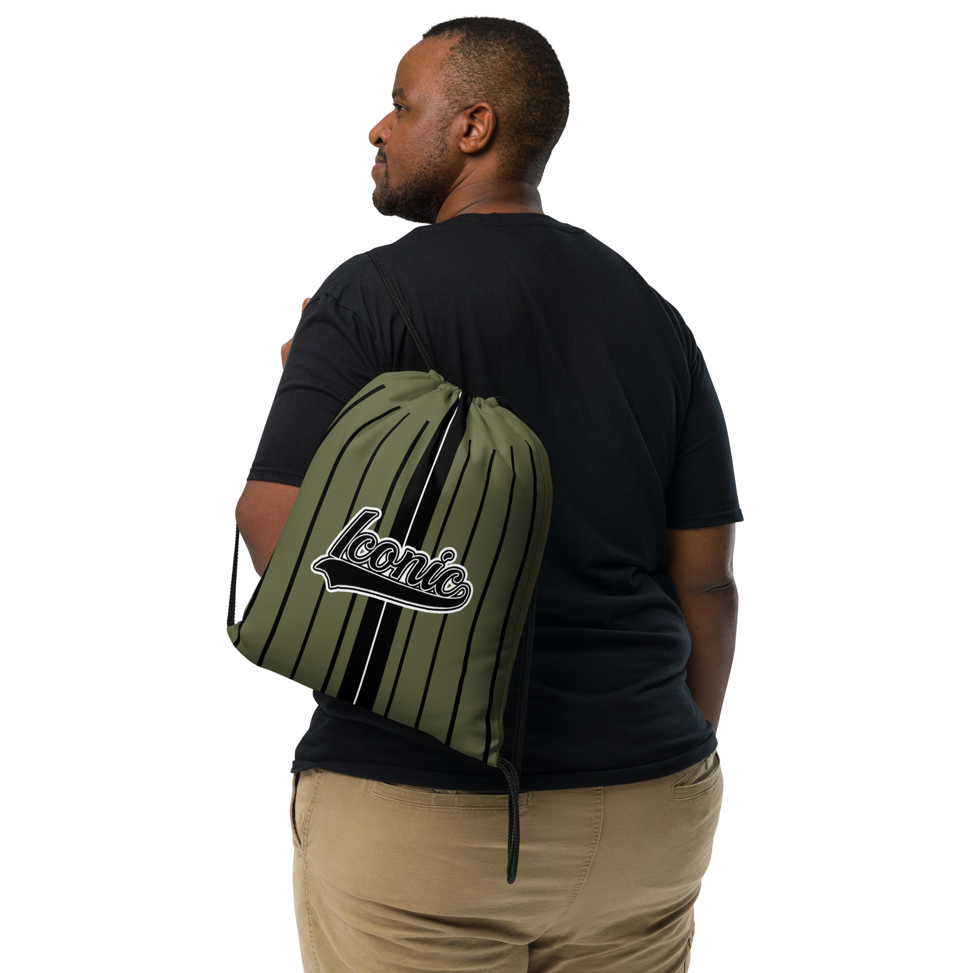 ROYAL Team Iconic. Toy Bag Pinstripe Martini Olive and Blk