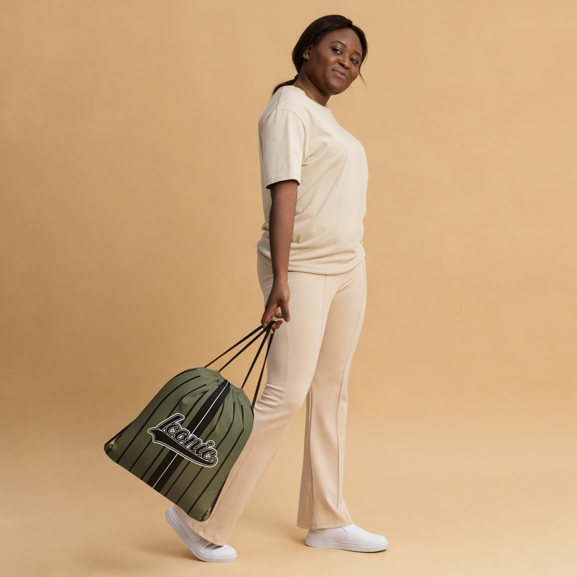 ROYAL Team Iconic. Toy Bag Pinstripe Martini Olive and Blk