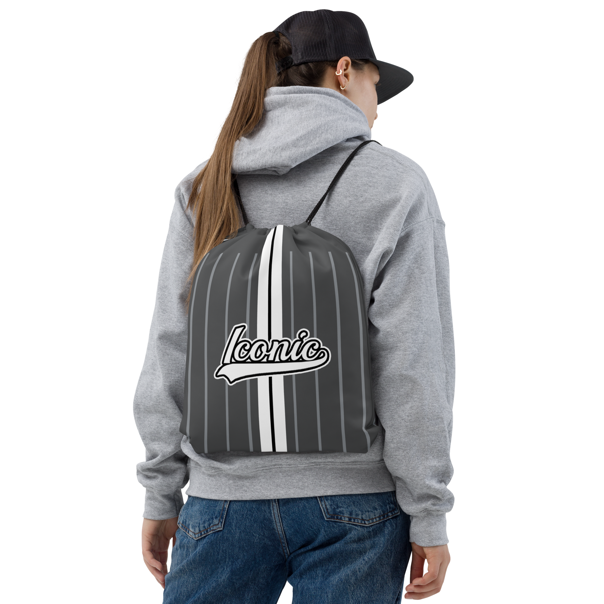 ROYAL Team Iconic. Toy Bag Pinstripe 50 Shades Deep Dusk and Cool Grey