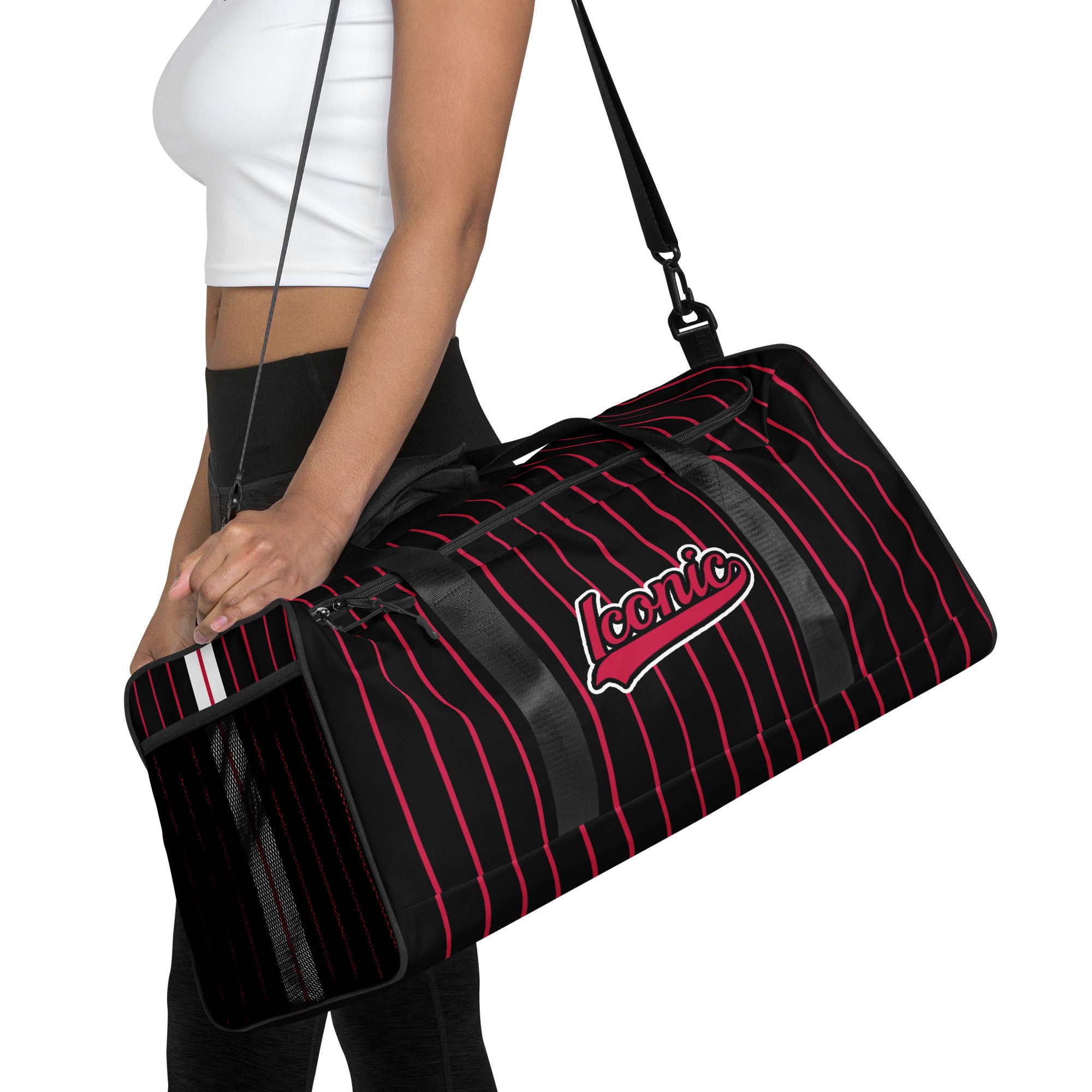 ROYAL Team Iconic. Athletix Duffle Duffel Bag Pinstripe