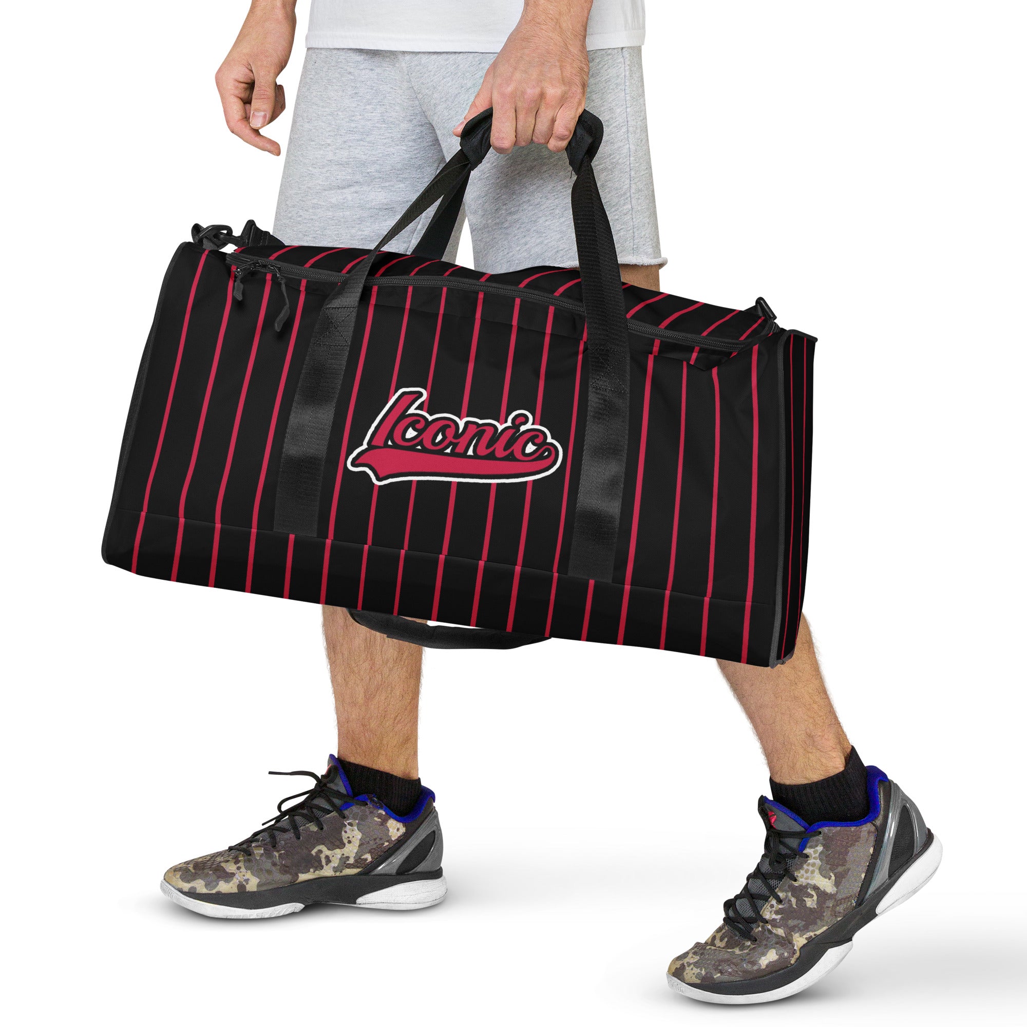 ROYAL Team Iconic. Athletix Duffle Duffel Bag Pinstripe