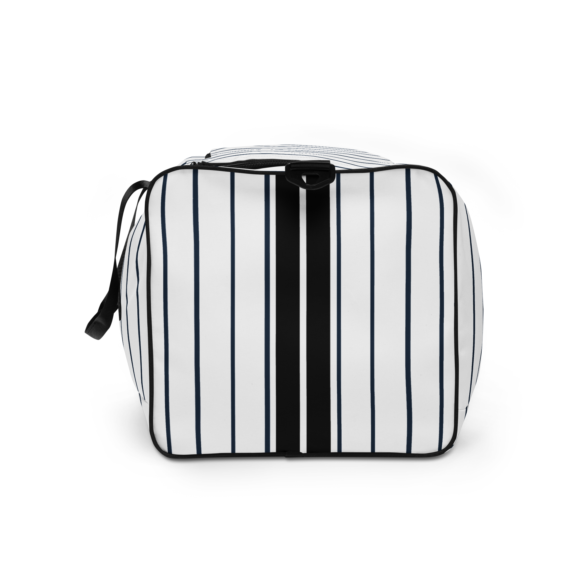 ROYAL Team Iconic. Athletix Duffle Duffel Bag Pinstripe Wh and Navy