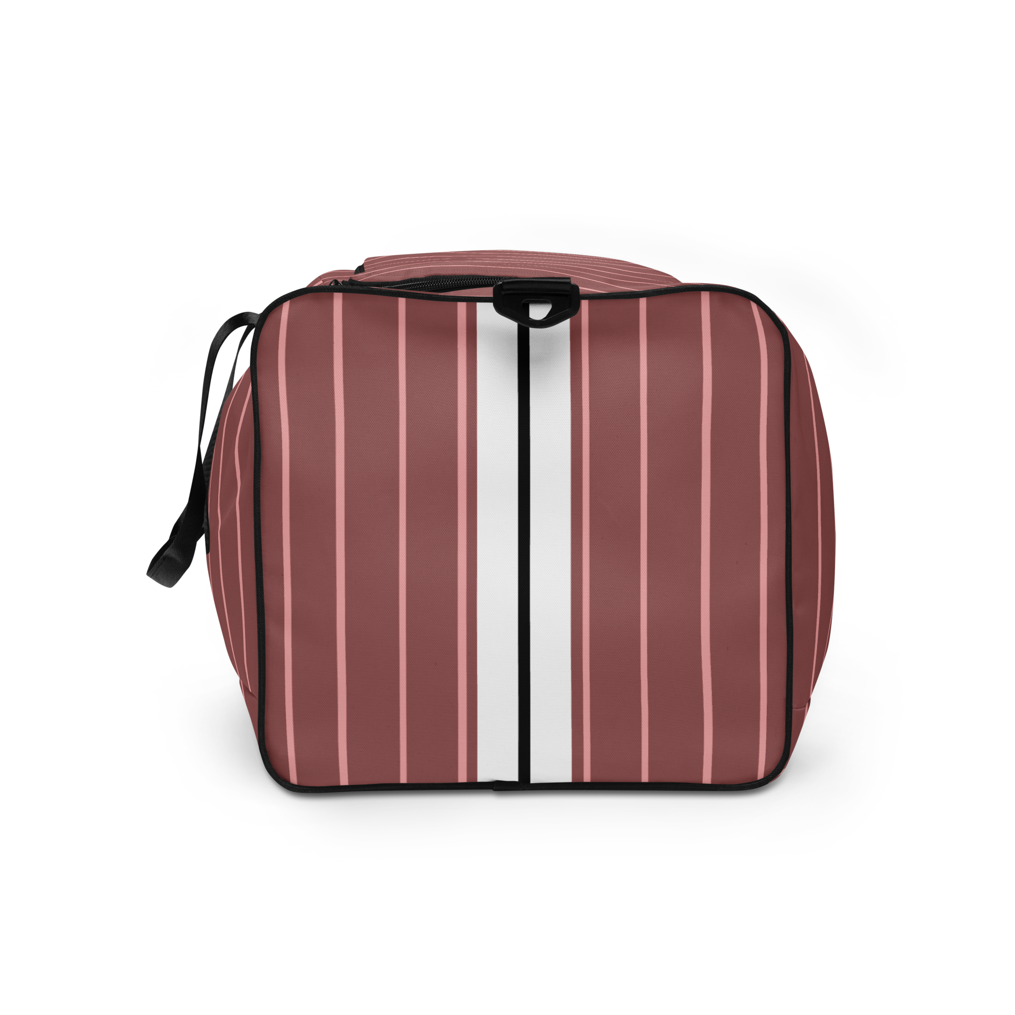ROYAL Team Iconic. Athletix Duffle Duffel Bag Pinstripe Rose Gold and Powder Pink