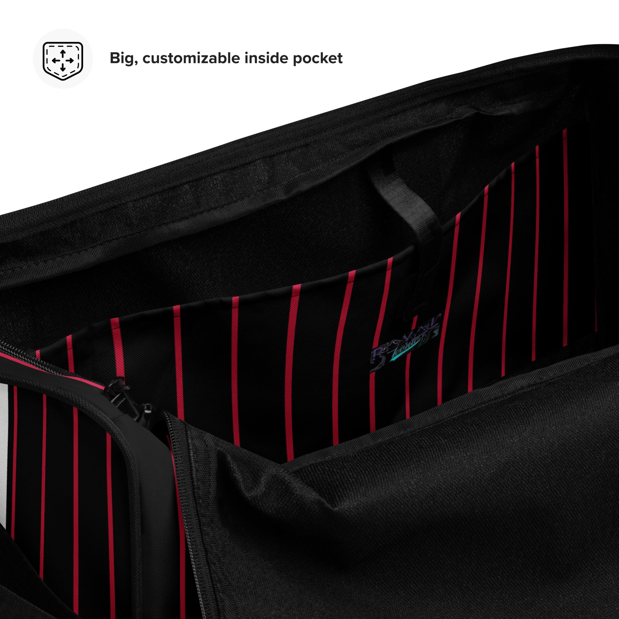 ROYAL Team Iconic. Athletix Duffle Duffel Bag Pinstripe