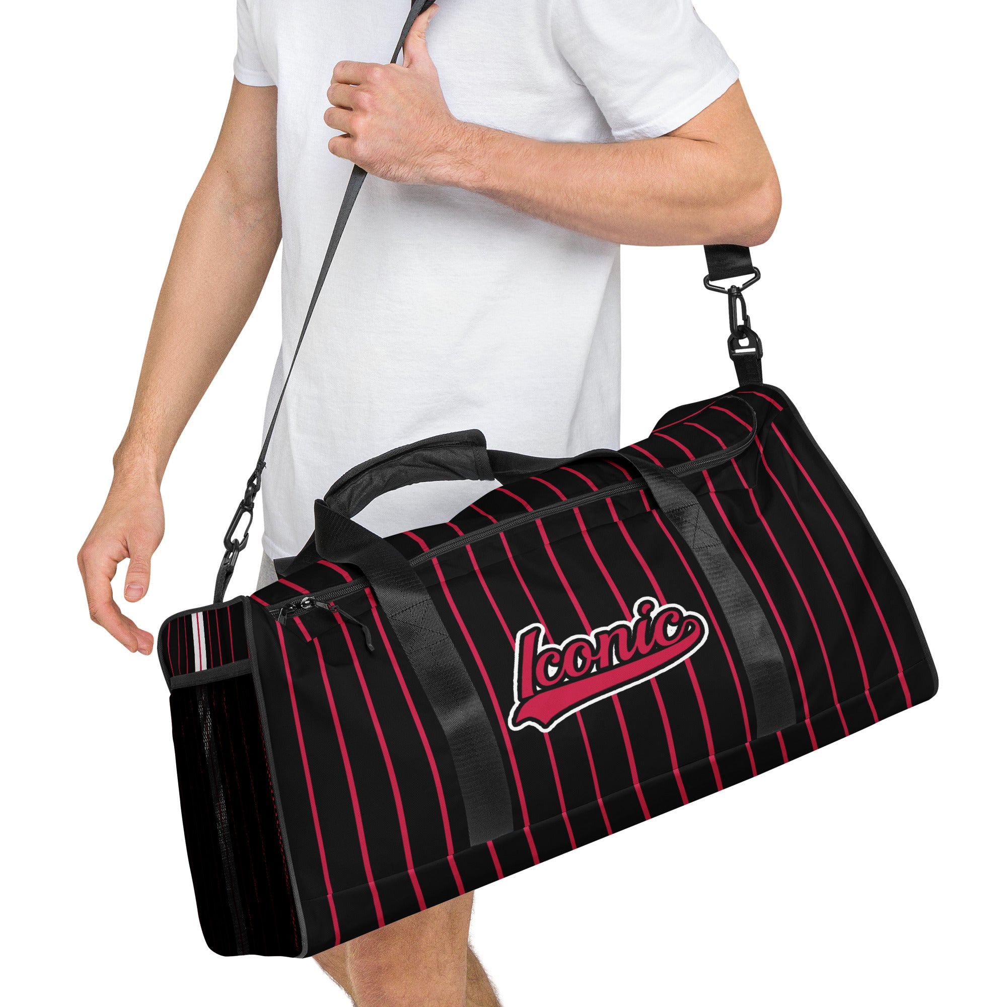 ROYAL Team Iconic. Athletix Duffle Duffel Bag Pinstripe