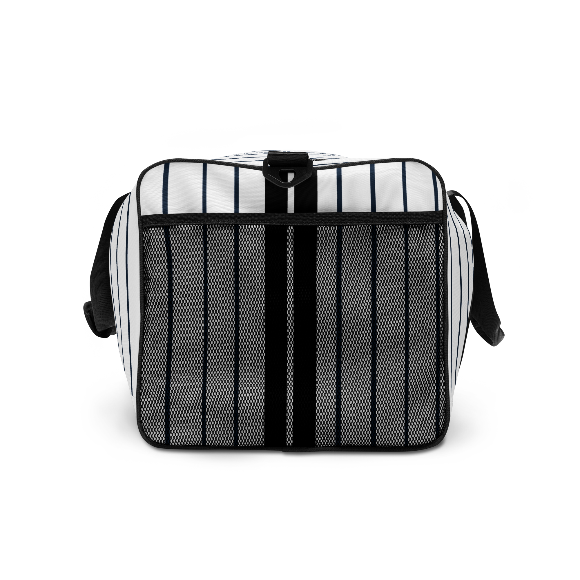 ROYAL Team Iconic. Athletix Duffle Duffel Bag Pinstripe Wh and Navy