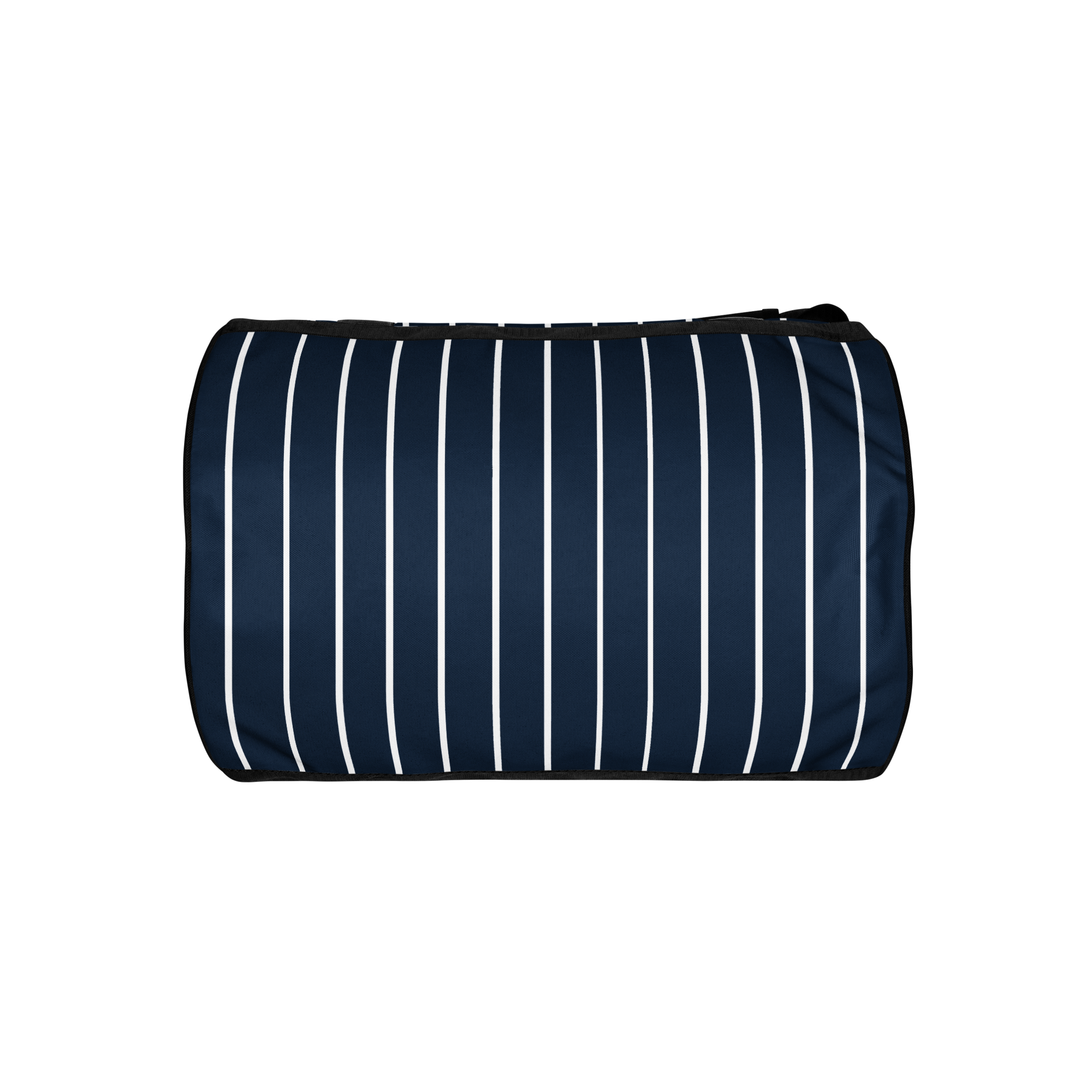 ROYAL Team Iconic. Athletix Mini Duffle Gym Bag Pinstripe Navy and Wh