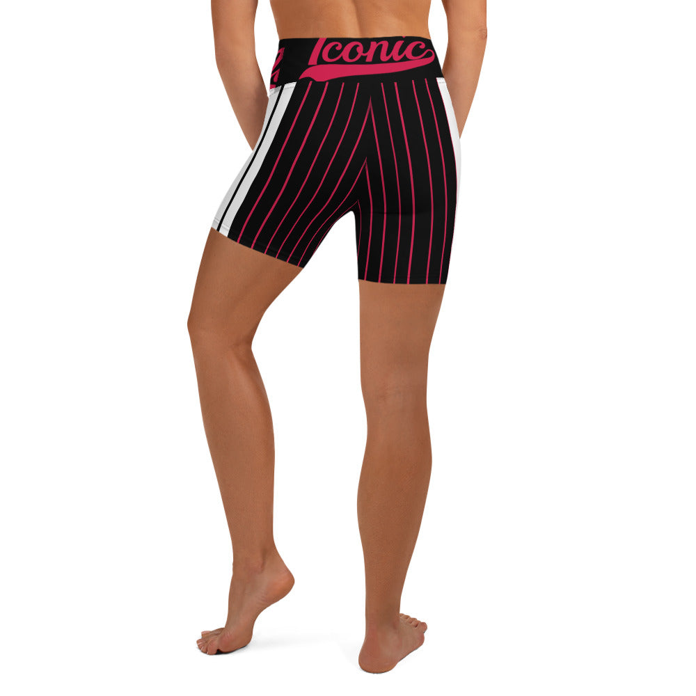 ROYAL Team Iconic. Athletix Yoga Shorts Pinstripe