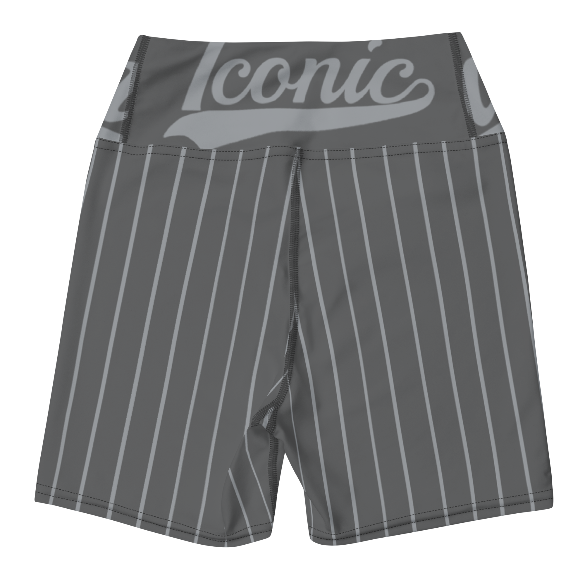ROYAL Team Iconic. Athletix Yoga Shorts Pinstripe 50 Shades Deep Dusk and Cool Grey