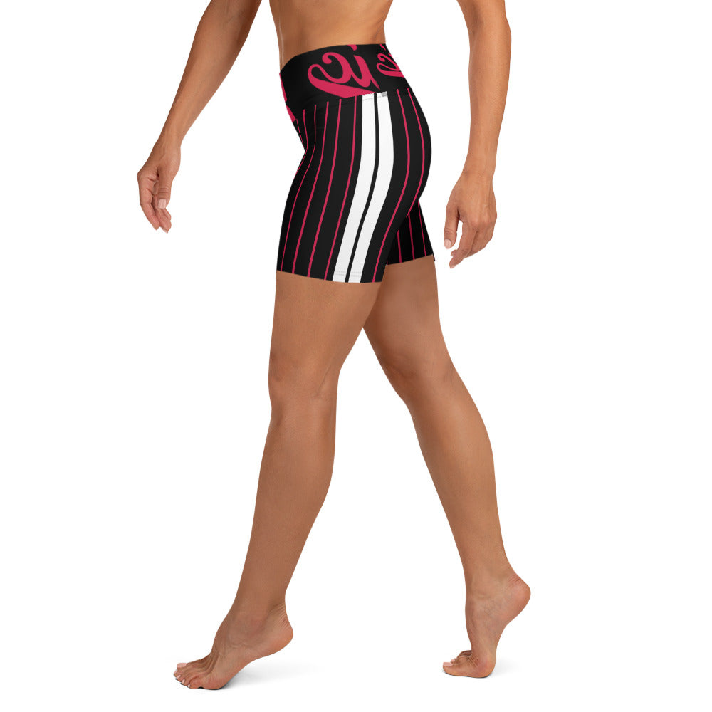ROYAL Team Iconic. Athletix Yoga Shorts Pinstripe