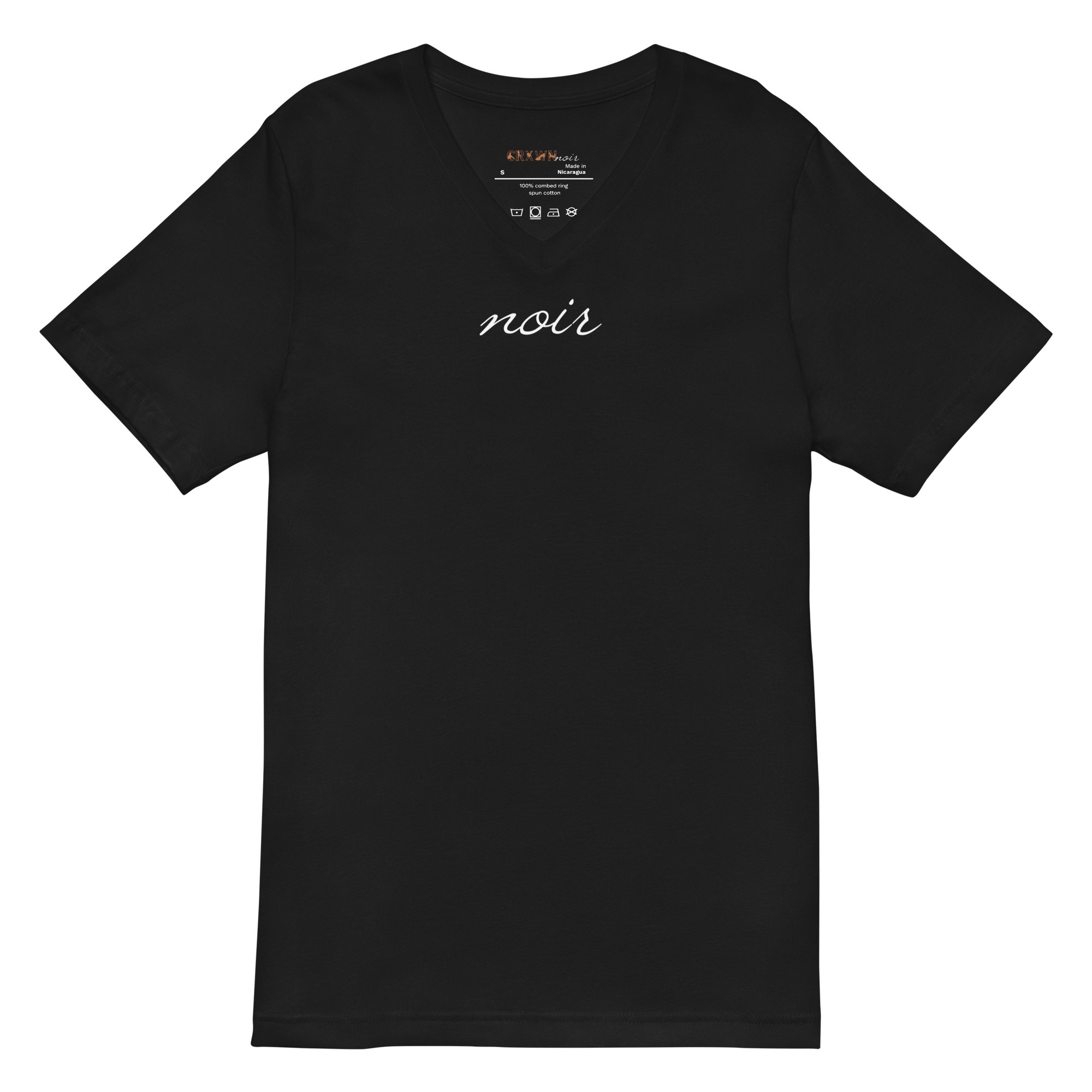 NOIR Unisex Short Sleeve V-Neck T-Shirt