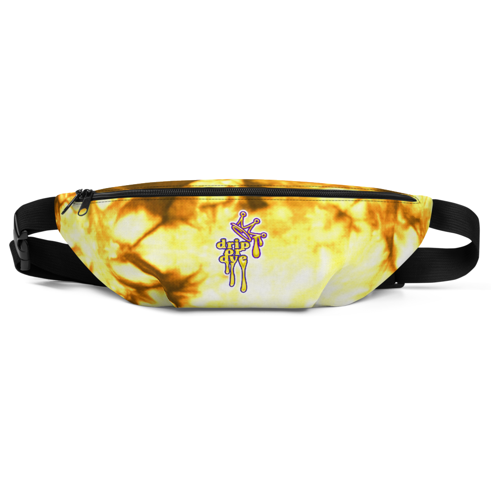 DRIP or DYE | Custom Crackle Ice Tye Dye Acid Wash Sunshine In Trees Custom Fanny Pack UNISEX Crossbody