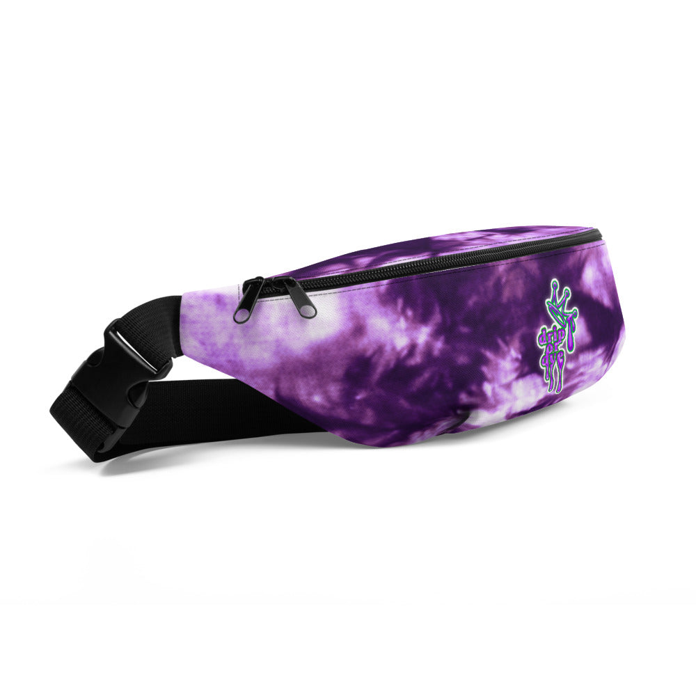 DRIP or DYE | Custom Crackle Ice Tye Dye Acid Wash Indigo Ink Custom Fanny Pack UNISEX Crossbody