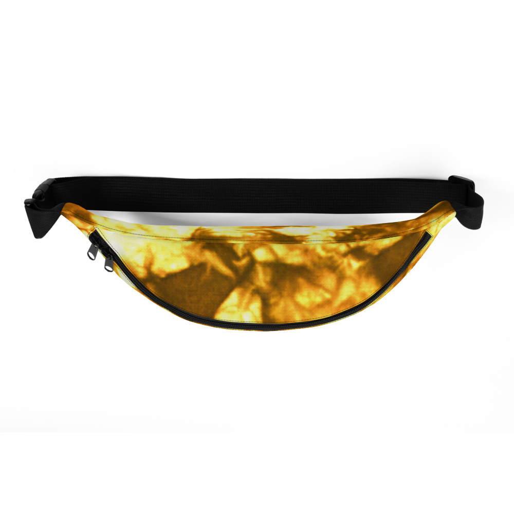 DRIP or DYE | Custom Crackle Ice Tye Dye Acid Wash Sunshine In Trees Custom Fanny Pack UNISEX Crossbody
