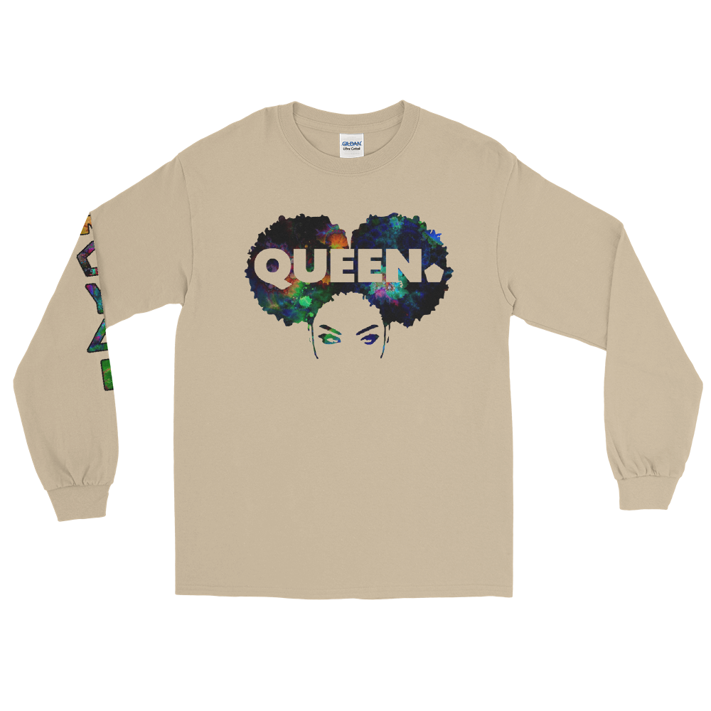 ROYAL. WEAR | 4 QUEENS Trippy Psychadelic GOD IS A BLACK WOMAN 2 unisex long tee 2 VARIETIES