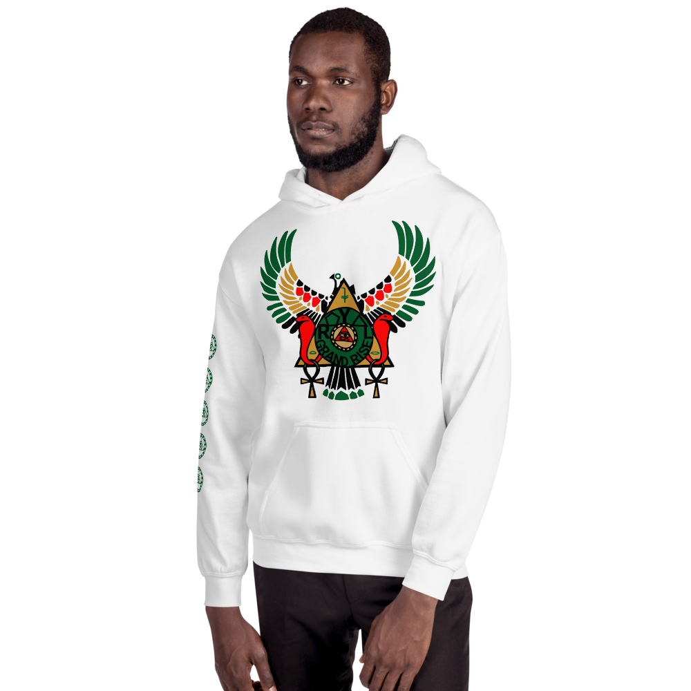 ROYAL. | RA PARTY | GRAND RISING Unisex Hoodie Nubian Flag And Gradient Varieties