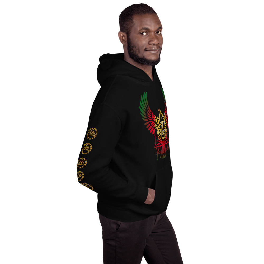 ROYAL. | RA PARTY | GRAND RISING Unisex Hoodie Nubian Flag And Gradient Varieties