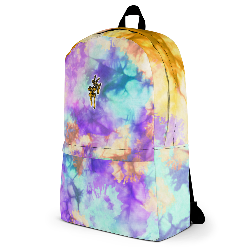 DRIP OR DYE | Cosmic Crush Ice Krackle Crystal Color Cloud Tie Dye Teal Purple Lite Backpack