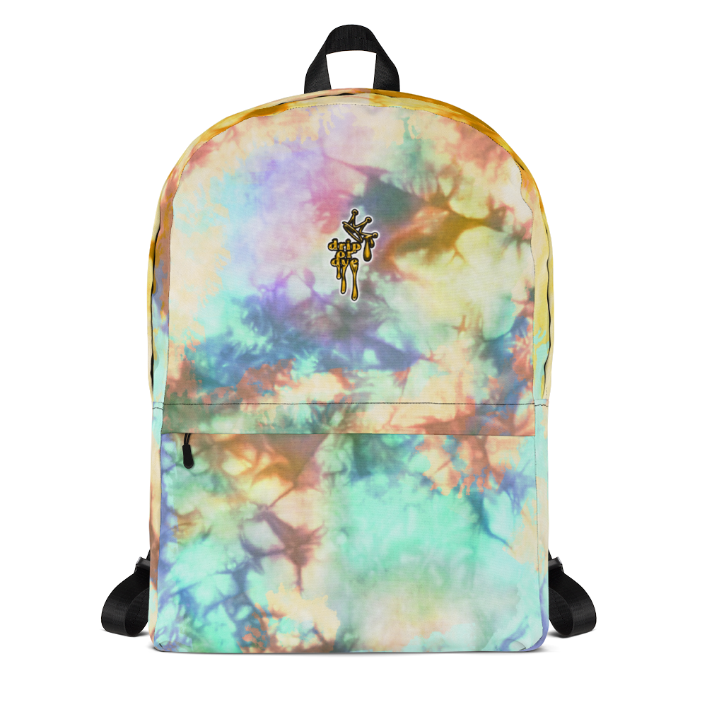 DRIP OR DYE | Cosmic Crush Ice Krackle Crystal Color Cloud Teal Autumn Tie Dye Lite Backpack