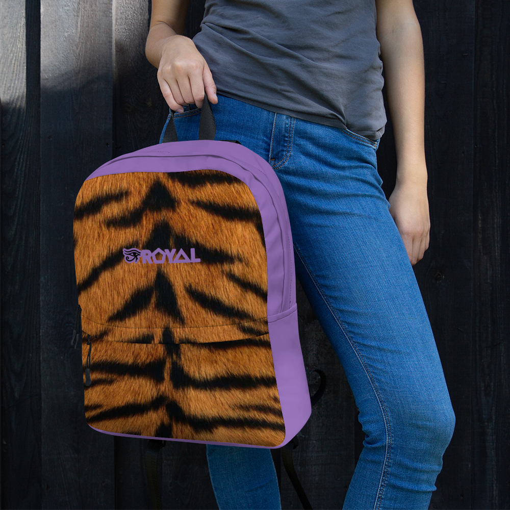 ROYAL. | Urban Resort Ra Pack Lightweight Backpack with hidden Pocket Magik Purple Tiger