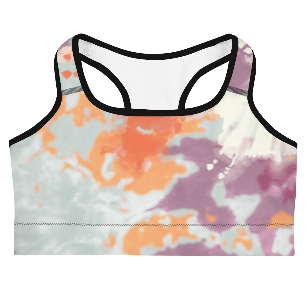 CRXWN | Drip or Dye Max 720 Pistachio HER Collection Acid Wash Tye Dye Sports Bra