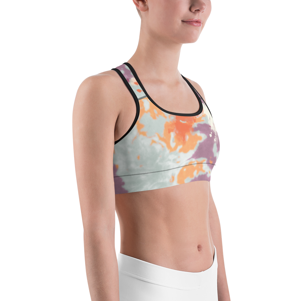 CRXWN | Drip or Dye Max 720 Pistachio HER Collection Acid Wash Tye Dye Sports Bra