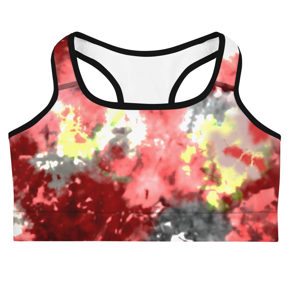 CRXWN | Drip or Dye Max Verona Guava Ice HER Collection Acid Wash Tye Dye Sports Bra